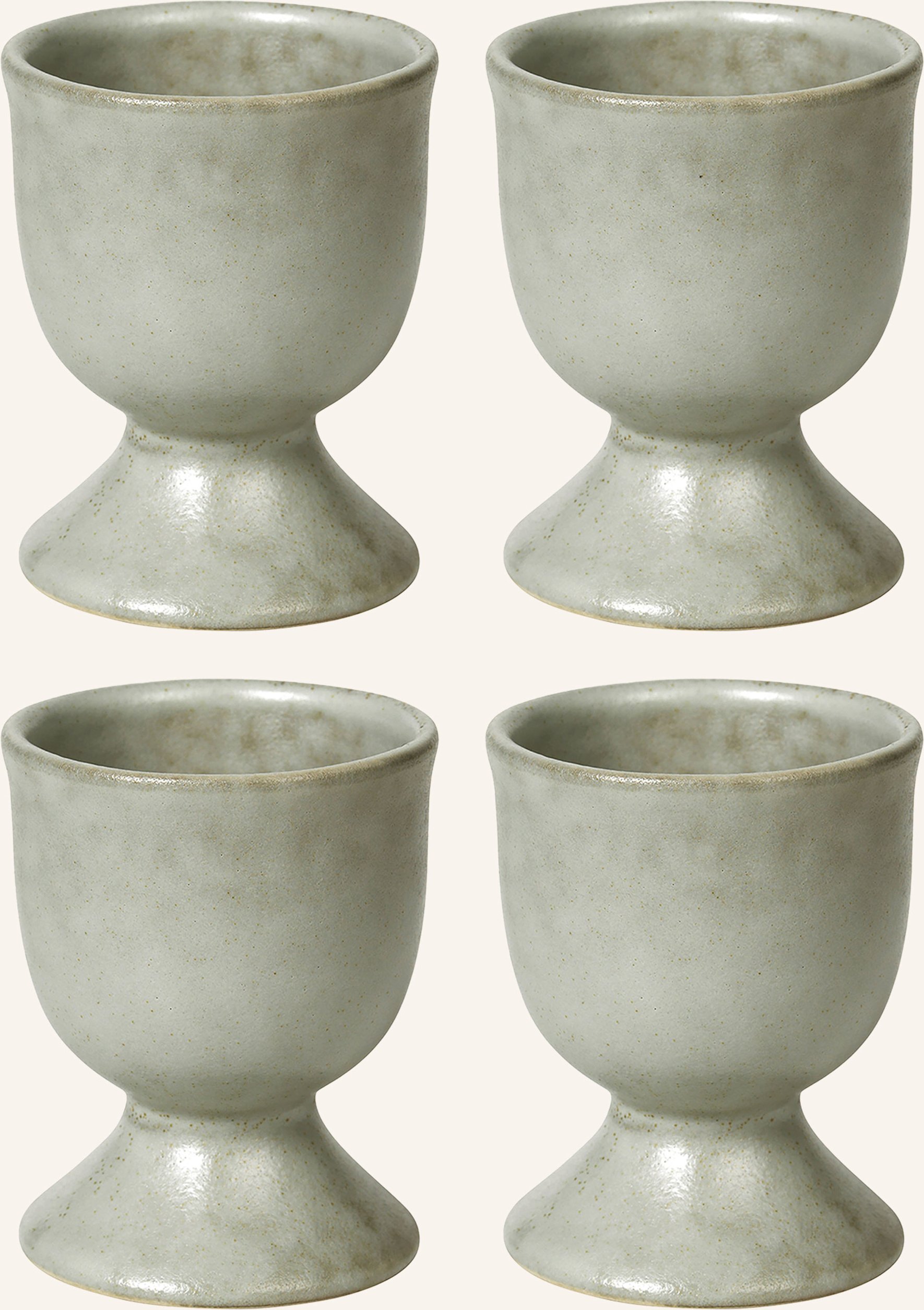 Broste Copenhagen 4er-Set Eierbecher Nordic Marsh gruen