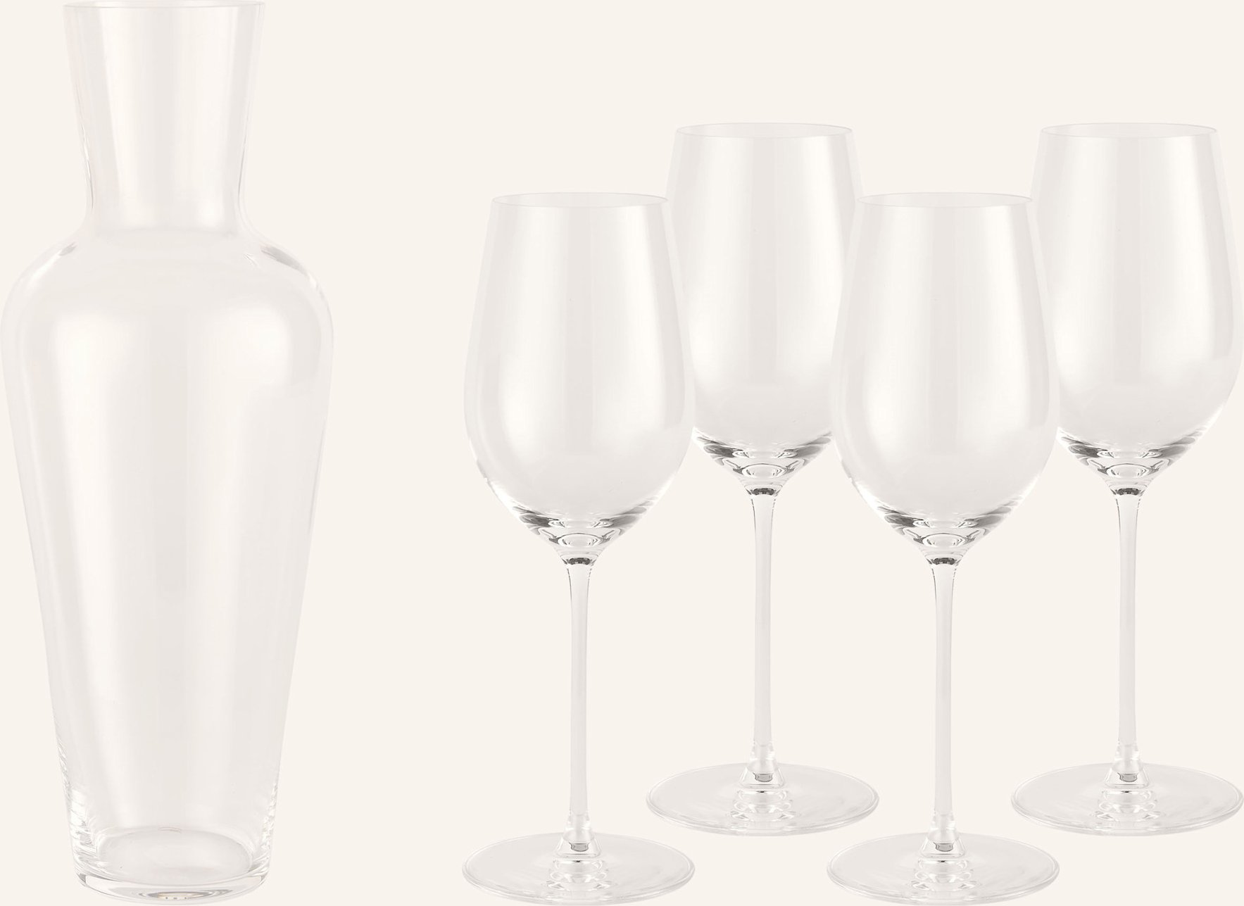 Thumbnail - Riedel 4er-Set Weingläser Veritas Riesling Mit Dekanter transparent