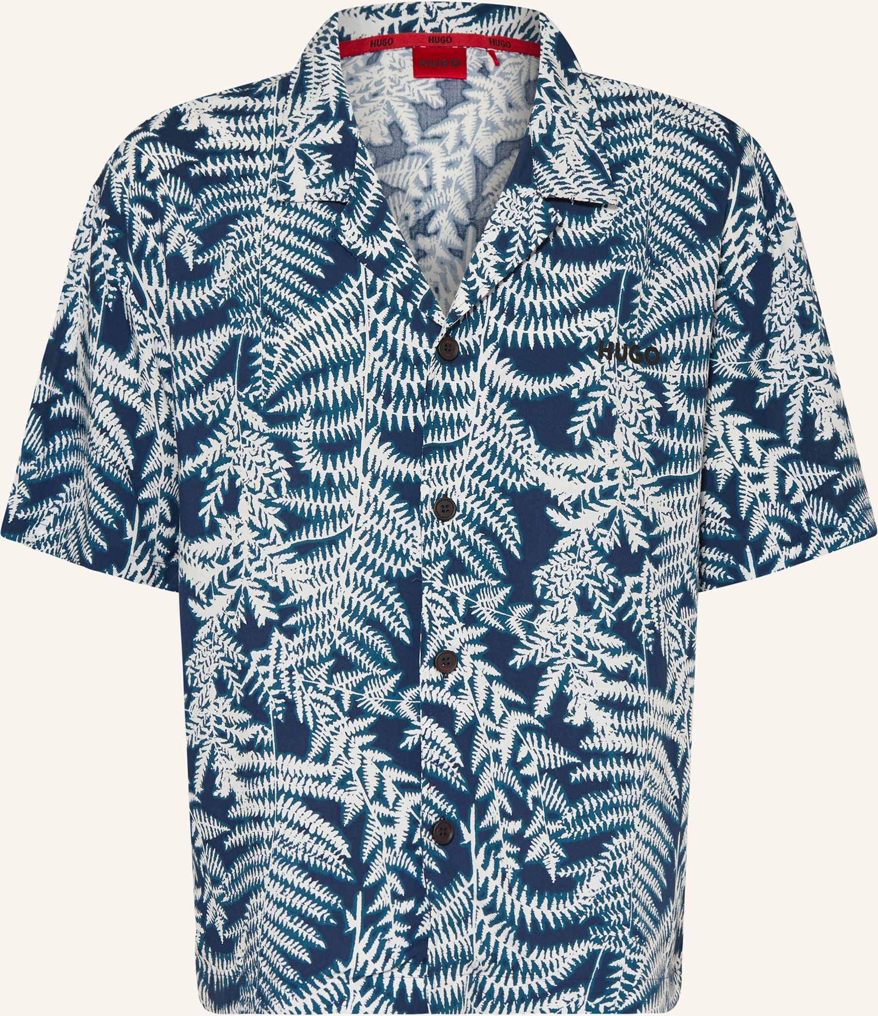 Hugo Resorthemd Relaxed Fit blau