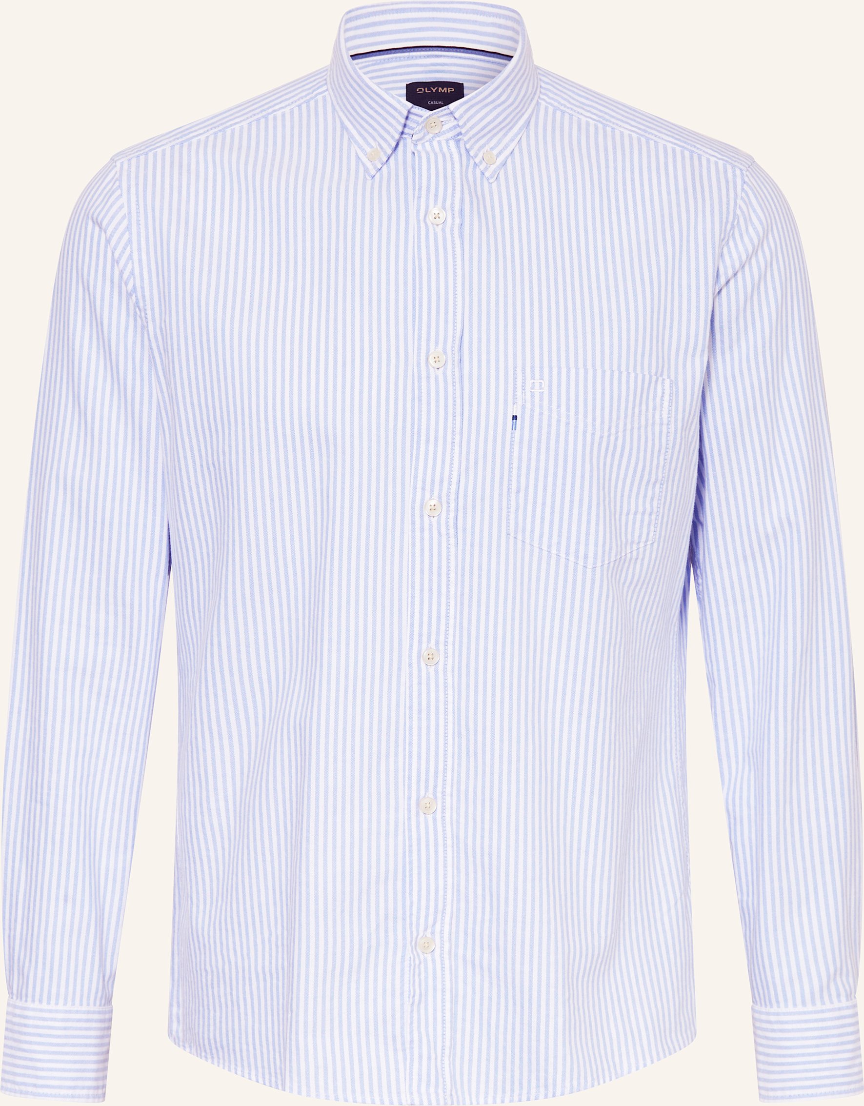 Olymp Hemd Casual Regular Fit blau