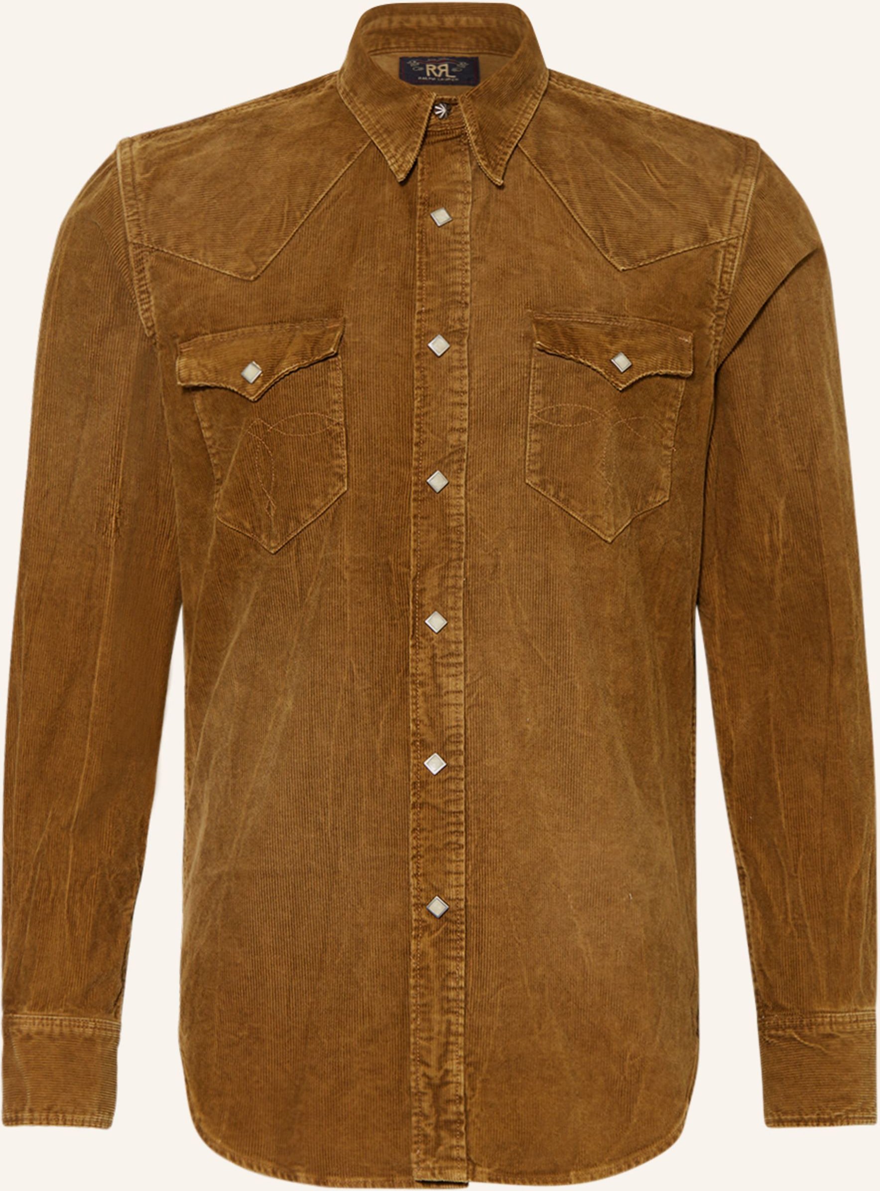 Rrl Cordhemd Regular Fit braun