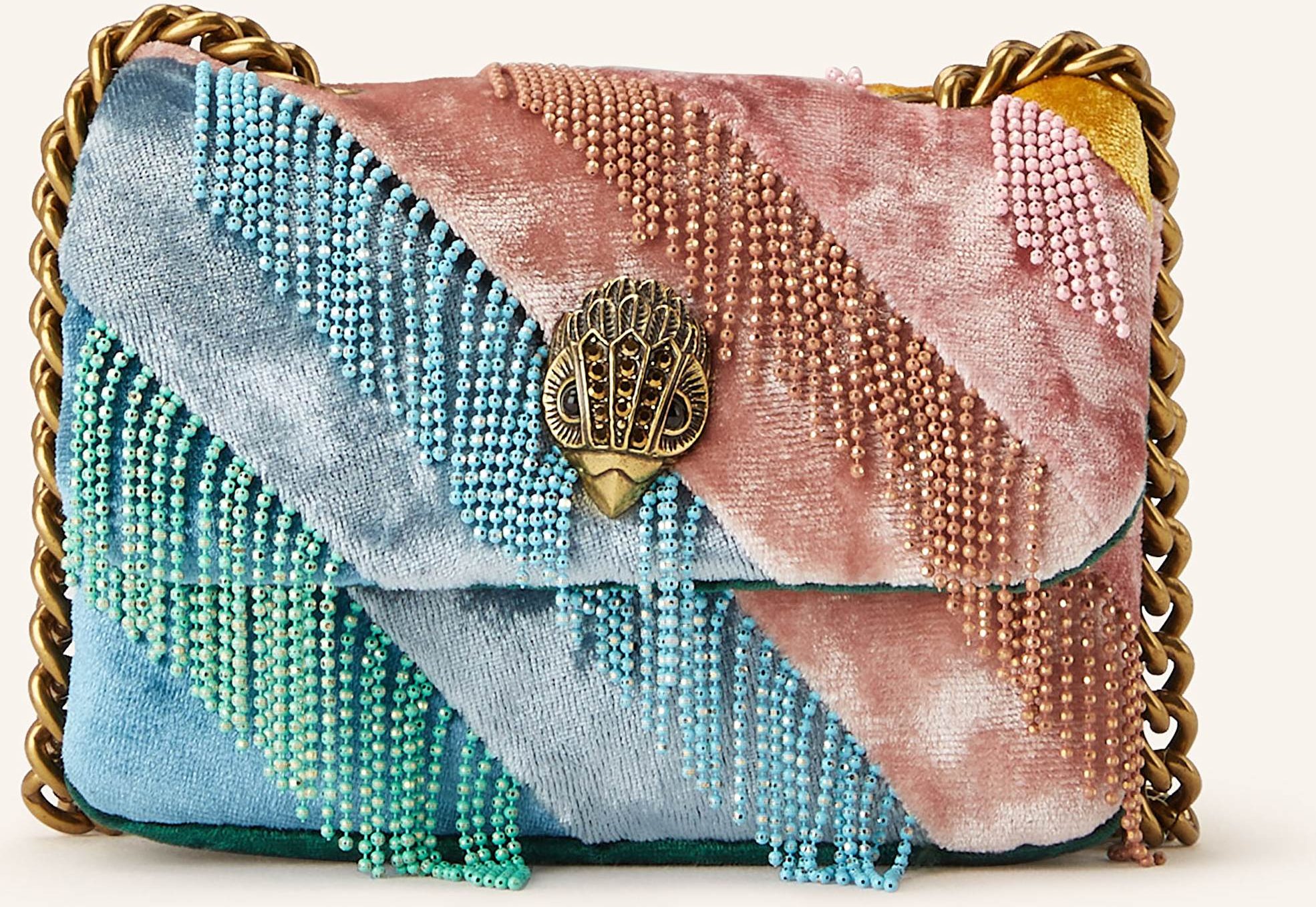 Kurt Geiger Micro Bag Kensington Nano Mit Schmucksteinen pink