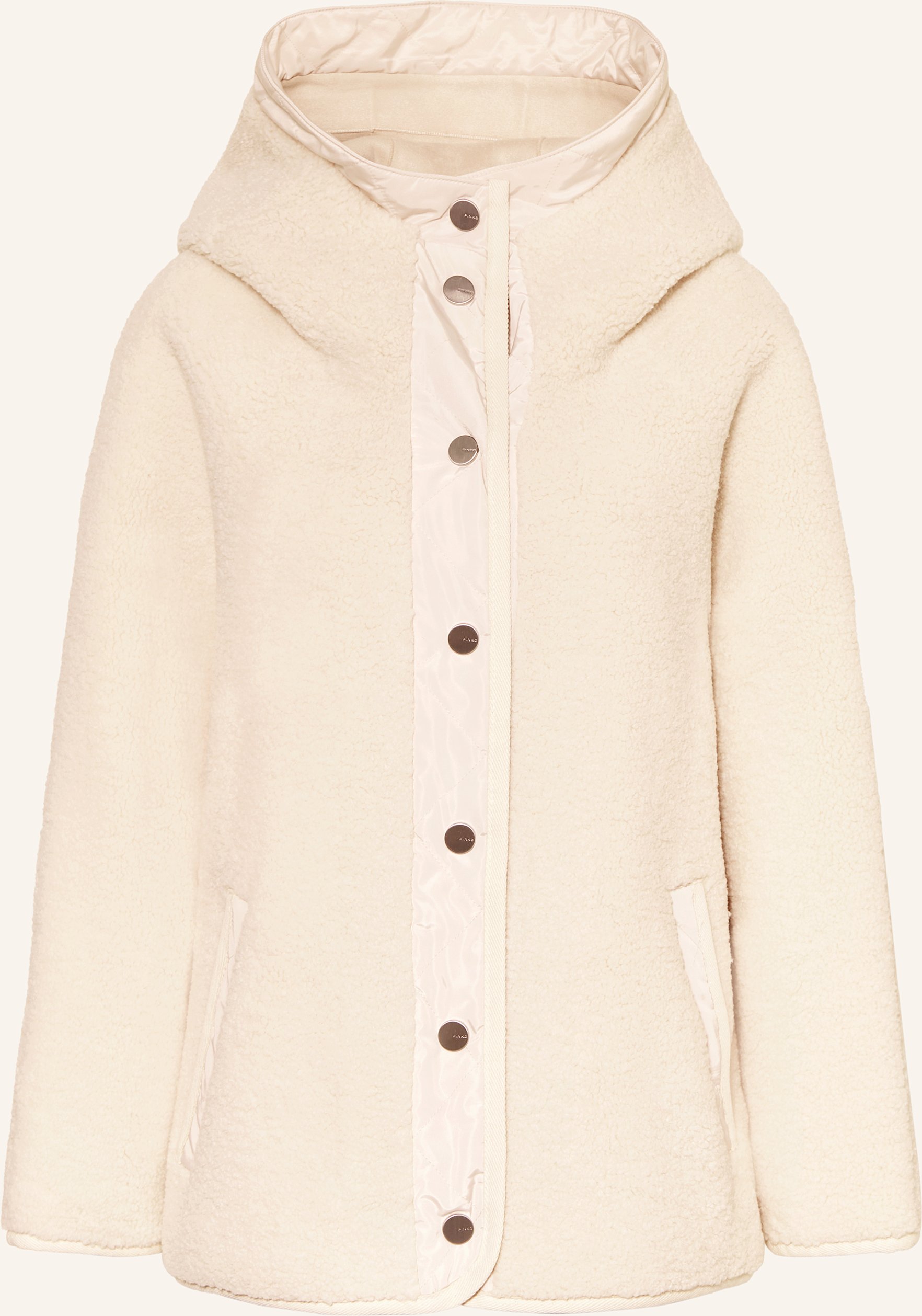 Pinko Kunstfell-Jacke weiss