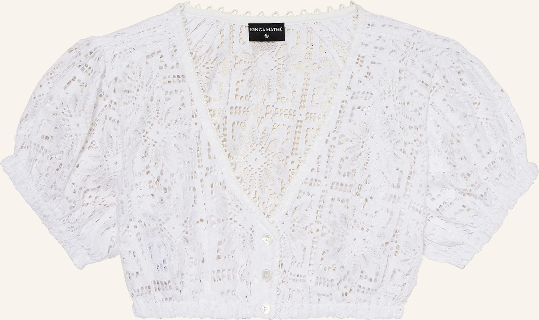 Kinga Mathe Dirndlbluse Kaira weiss