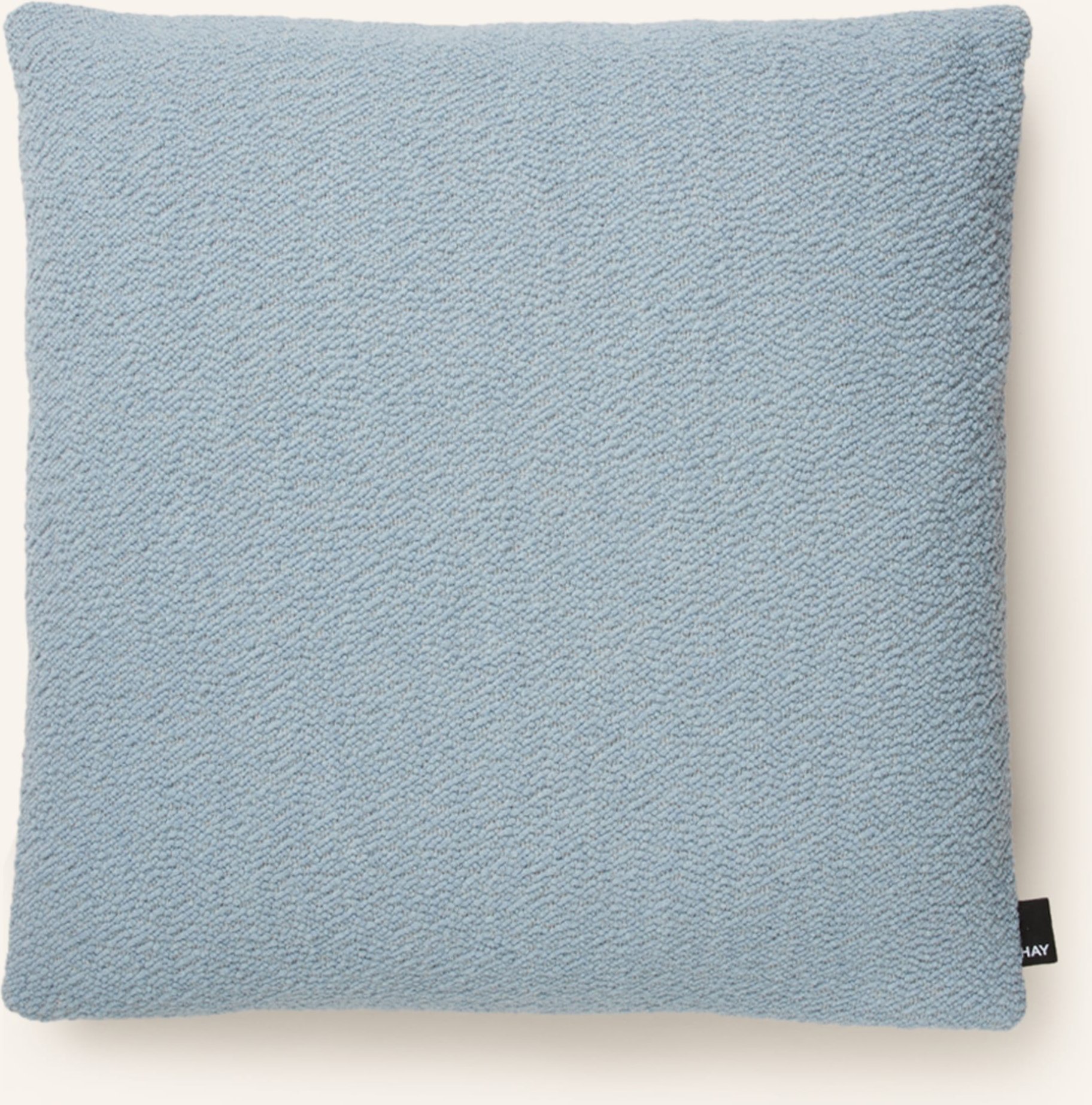 Hay Dekokissen Textur Mit Federfüllung blau