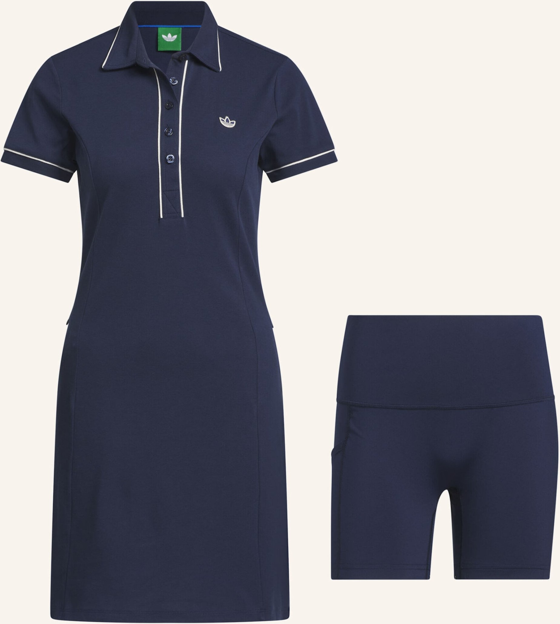 Adidas Originals Piqué-Polokleid Originals blau