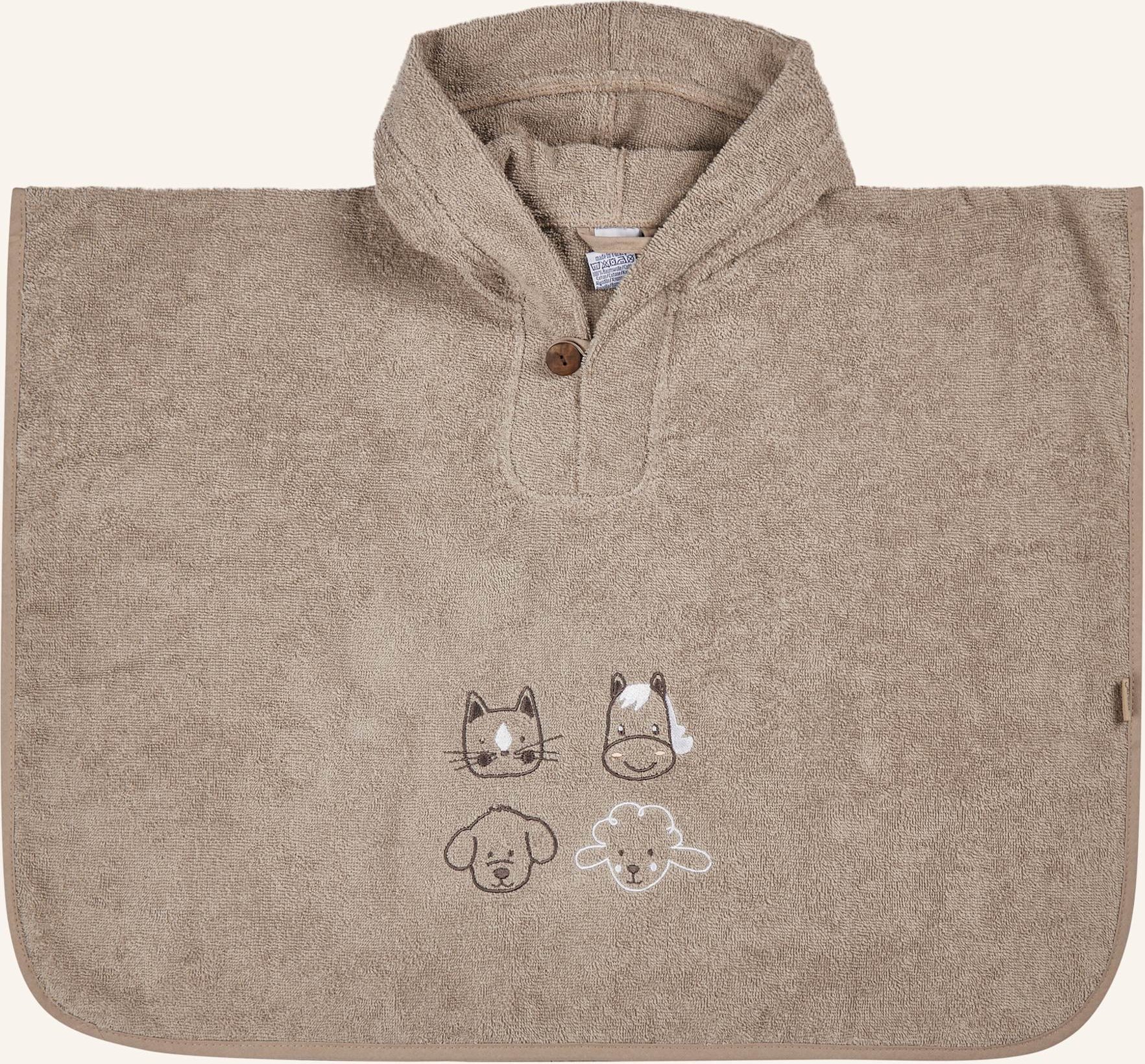 Thumbnail - Sterntaler Poncho Bauernhof beige