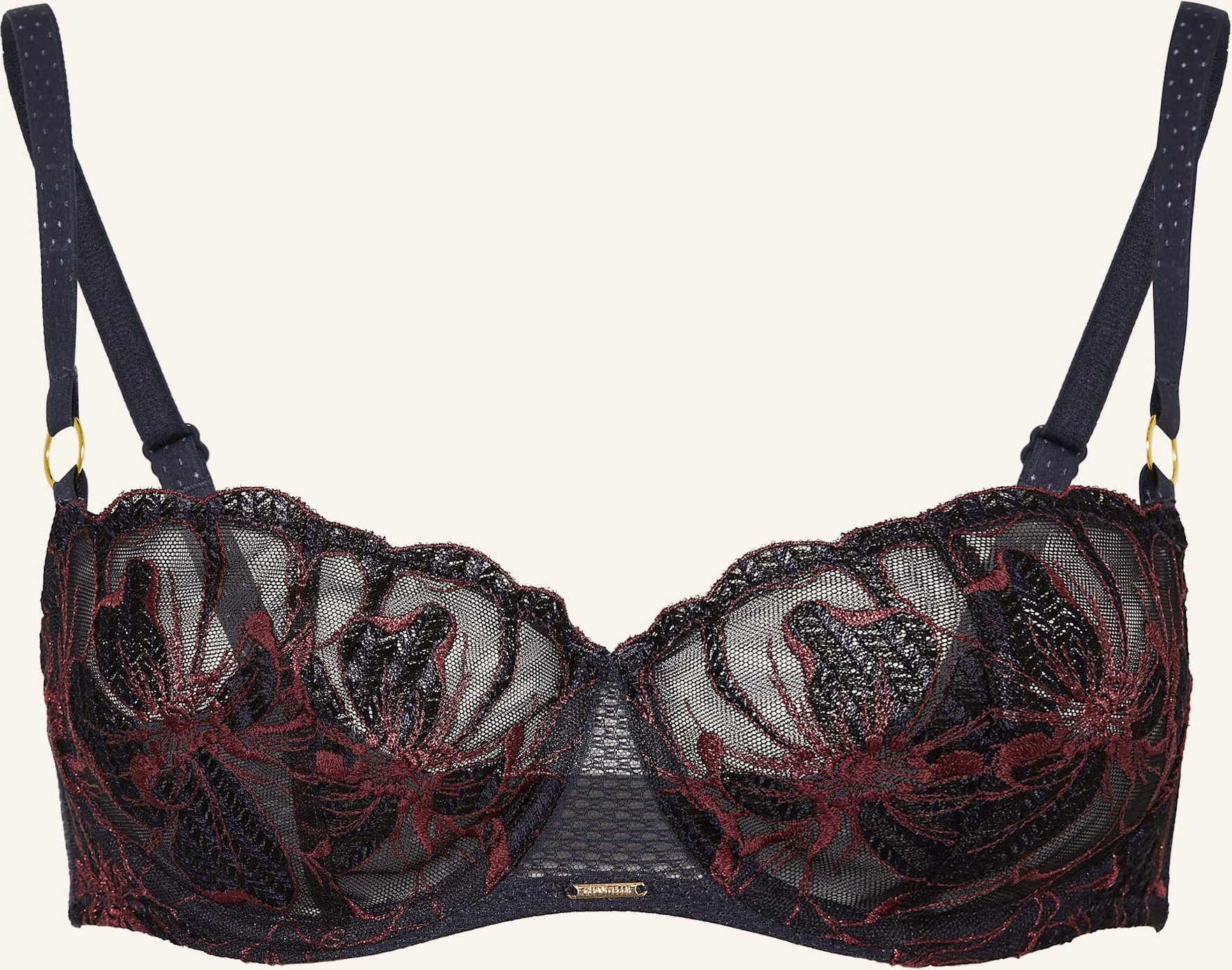 Thumbnail - Chantelle Balconette-Bh Fleurs Signature blau