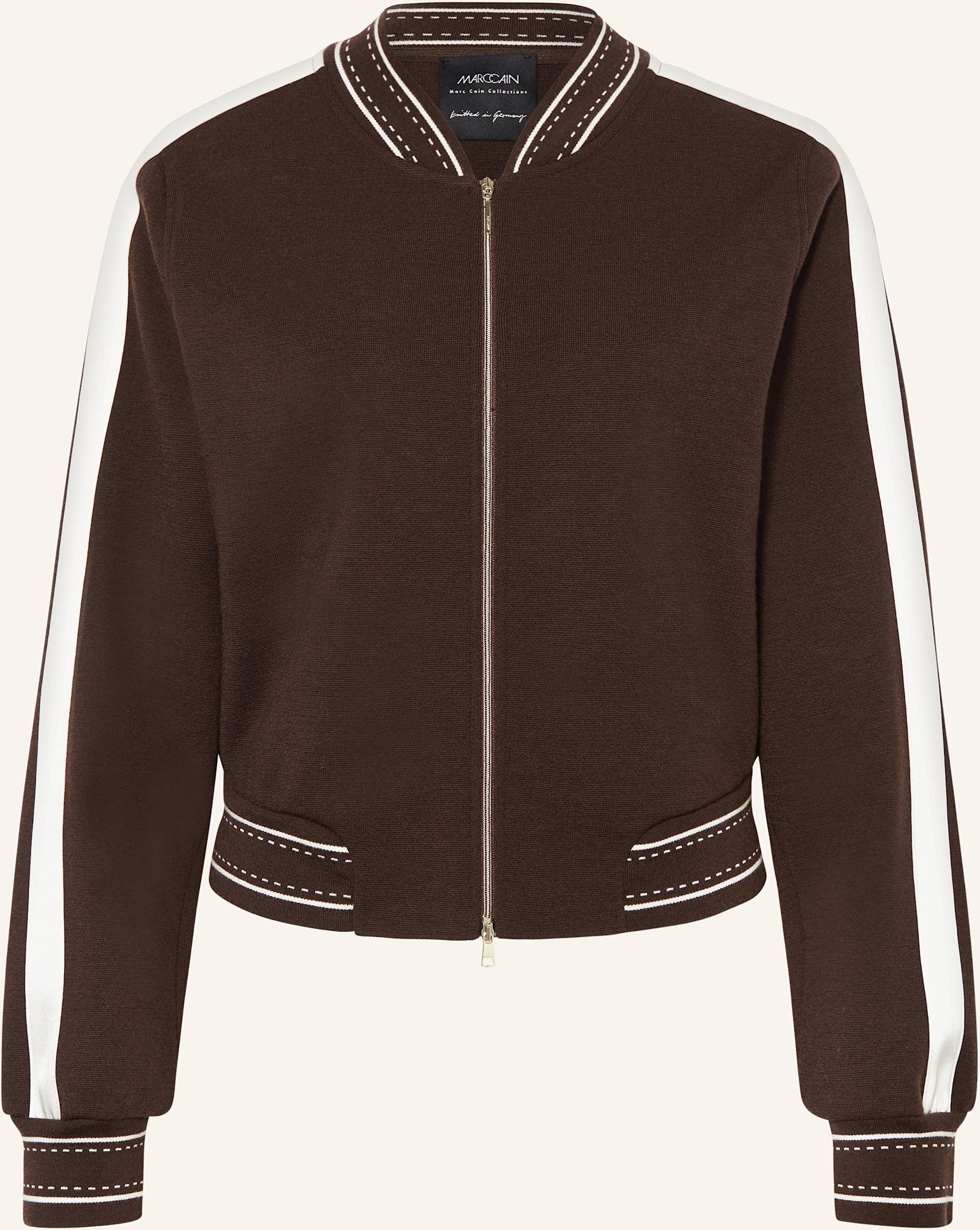 Marc Cain Blouson Mit Galonstreifen braun