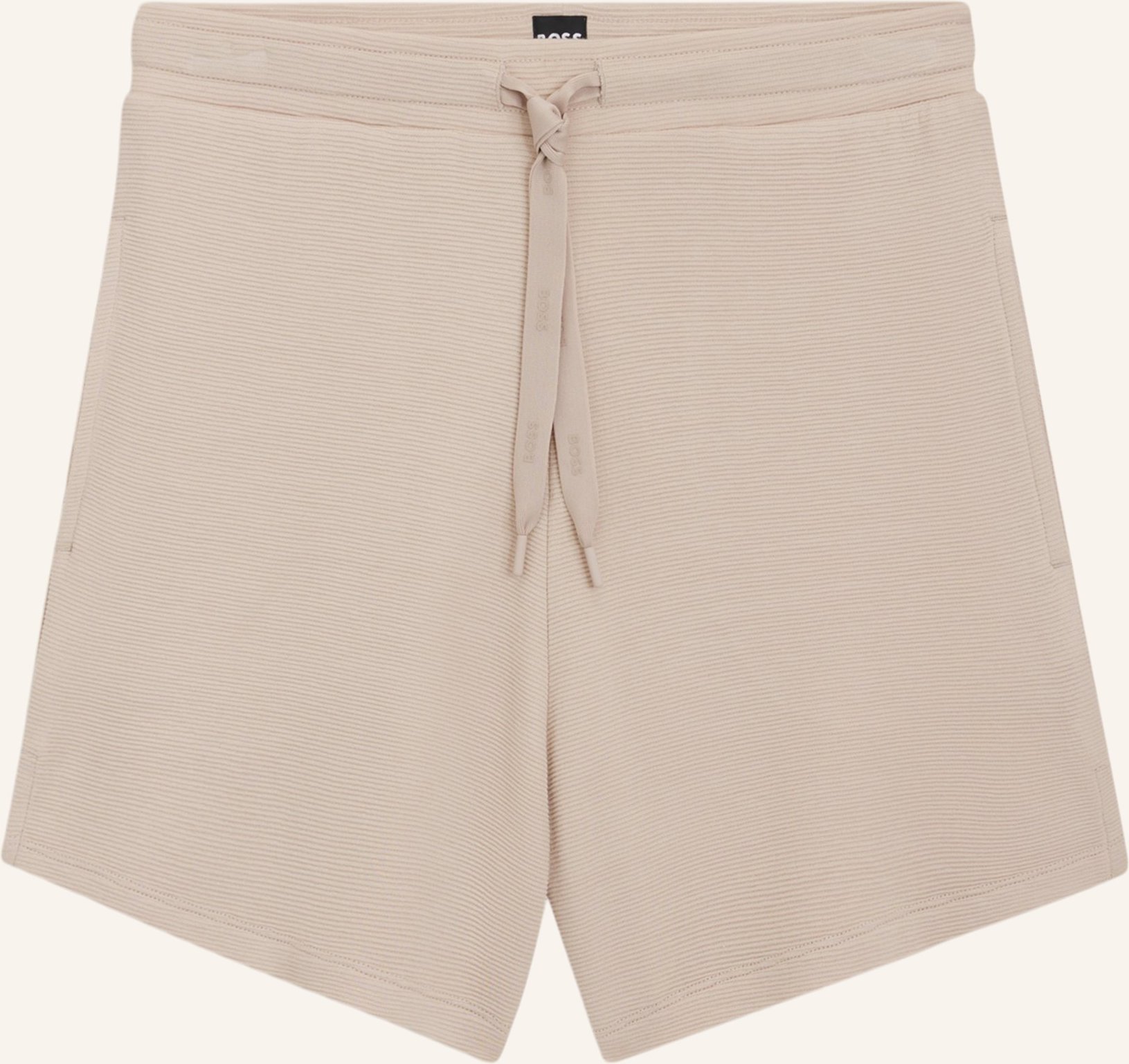 Boss Loungewear Unterteil Ottoman_Shorts beige