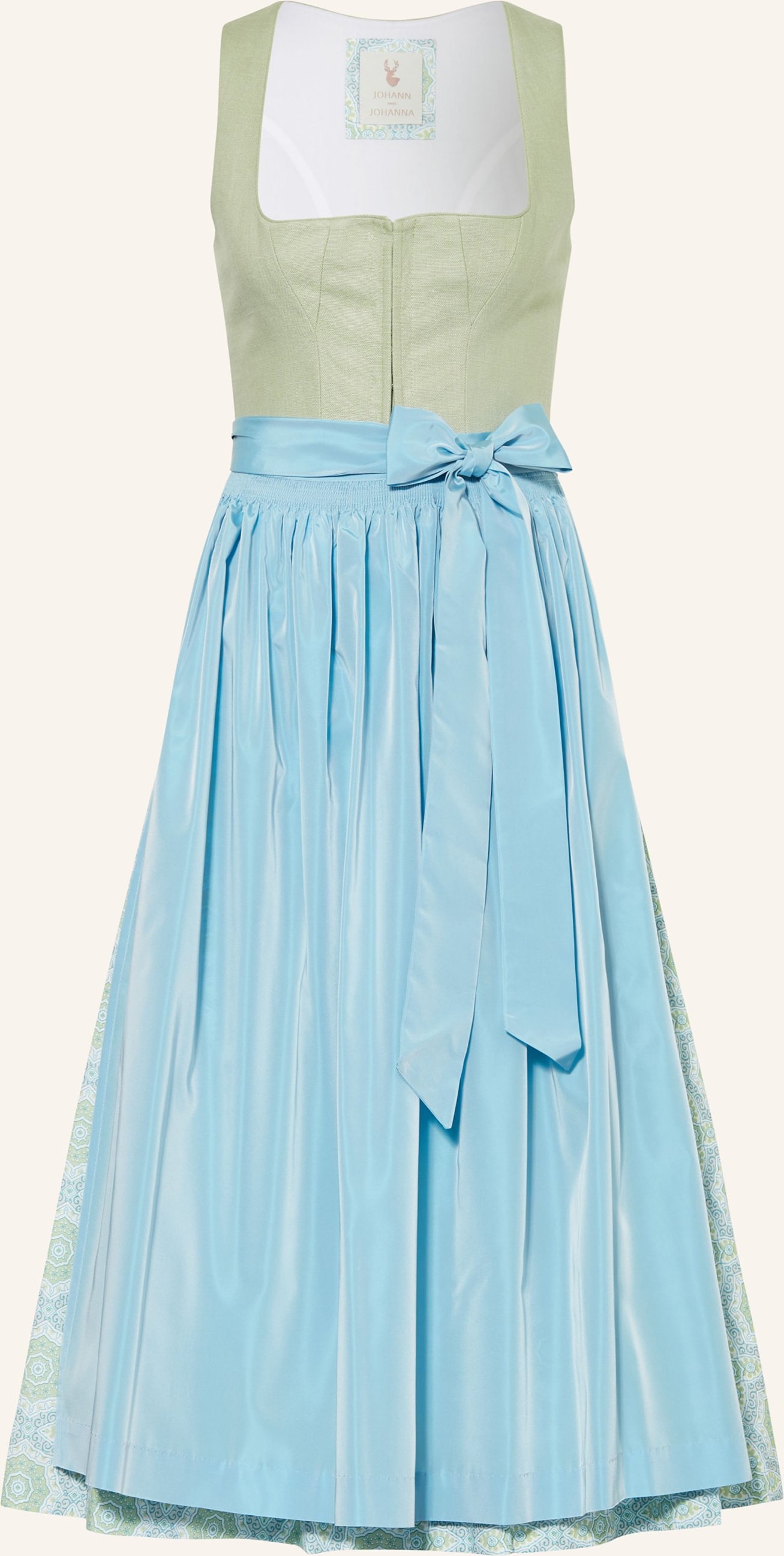 Johann & Johanna Dirndl Wiessee Mit Leinen gruen