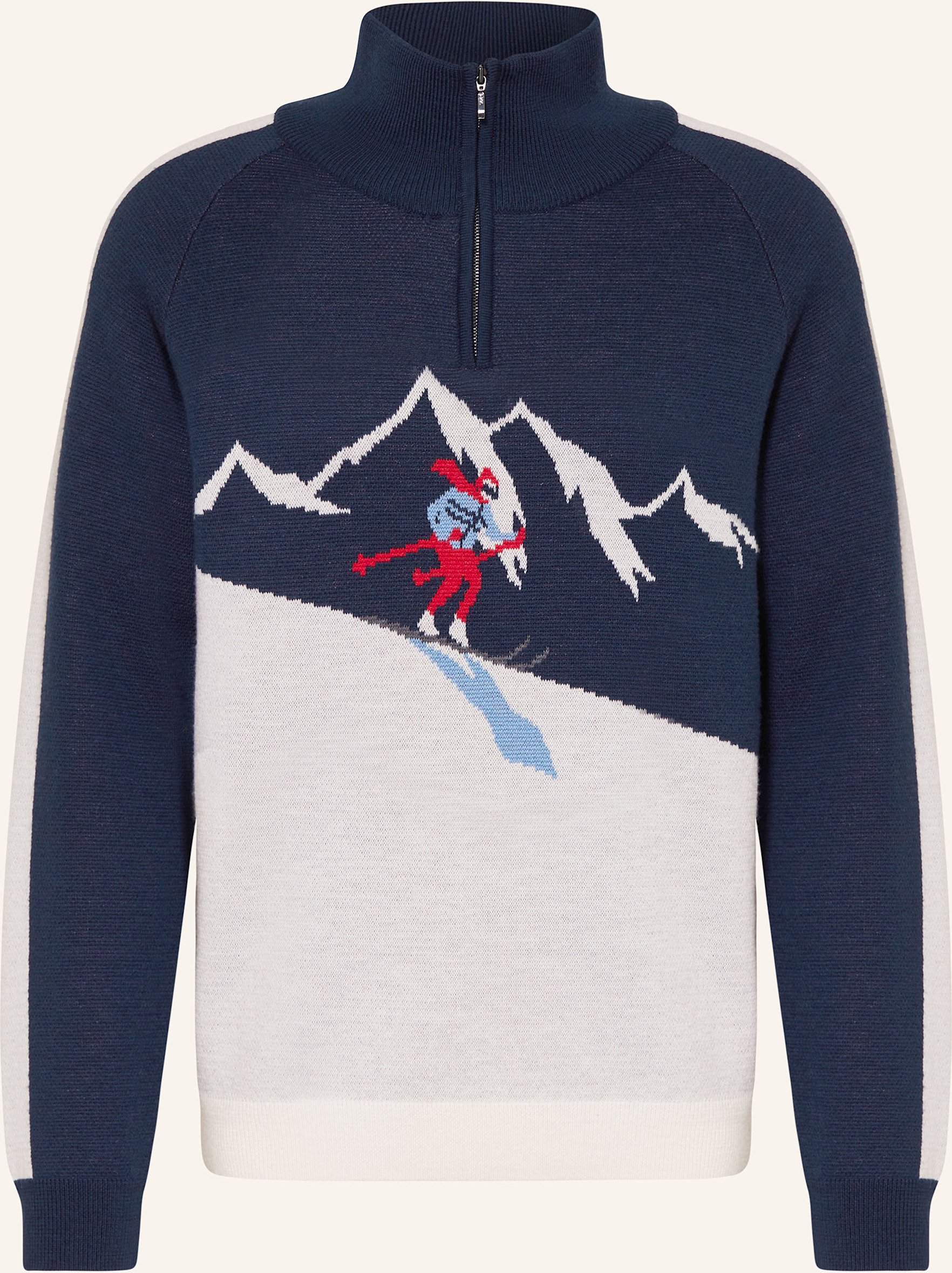 We Norwegians Troyer Afterski Aus Merinowolle blau