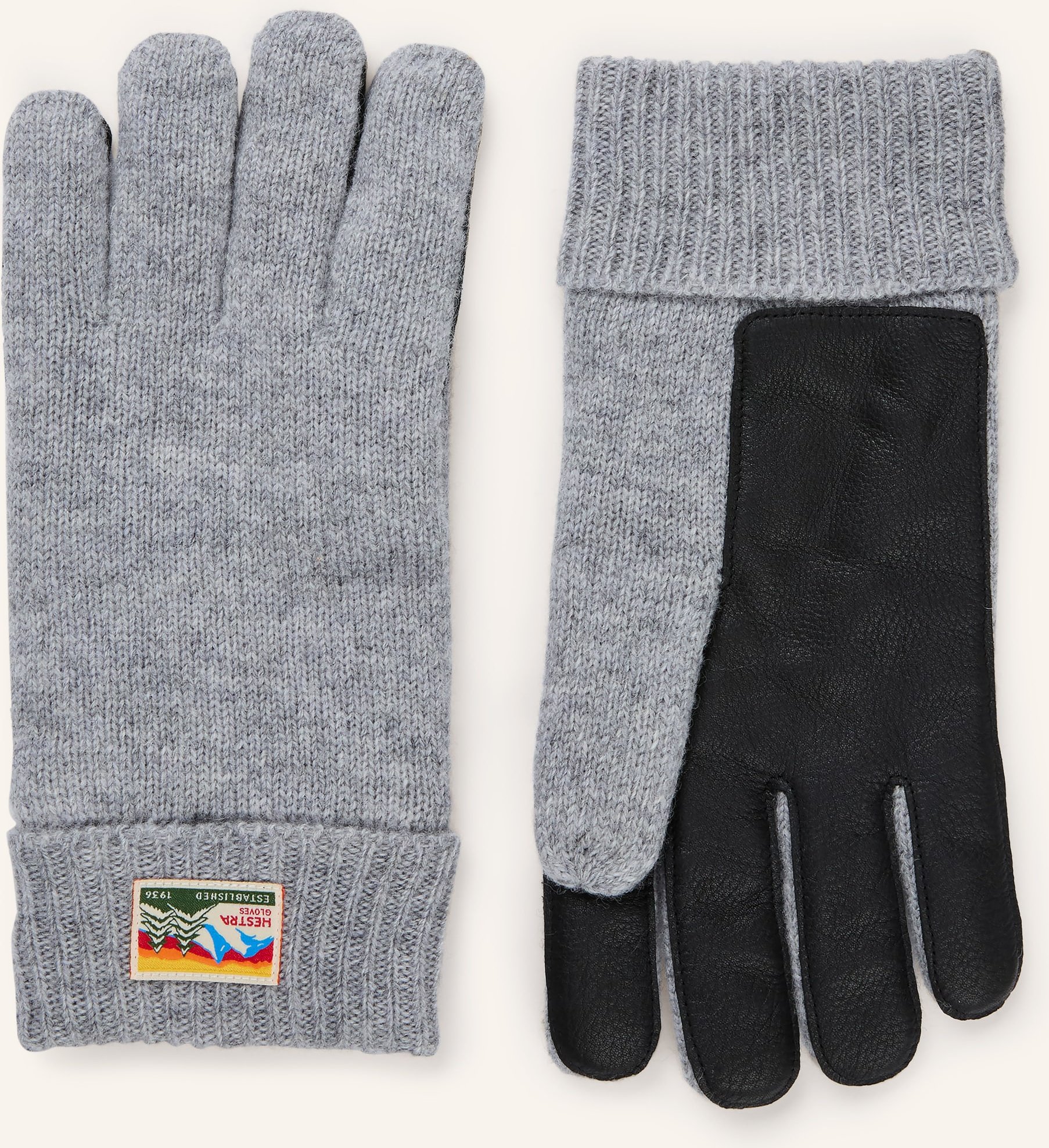 Hestra Handschuhe Raggwool Deer Im Materialmix grau