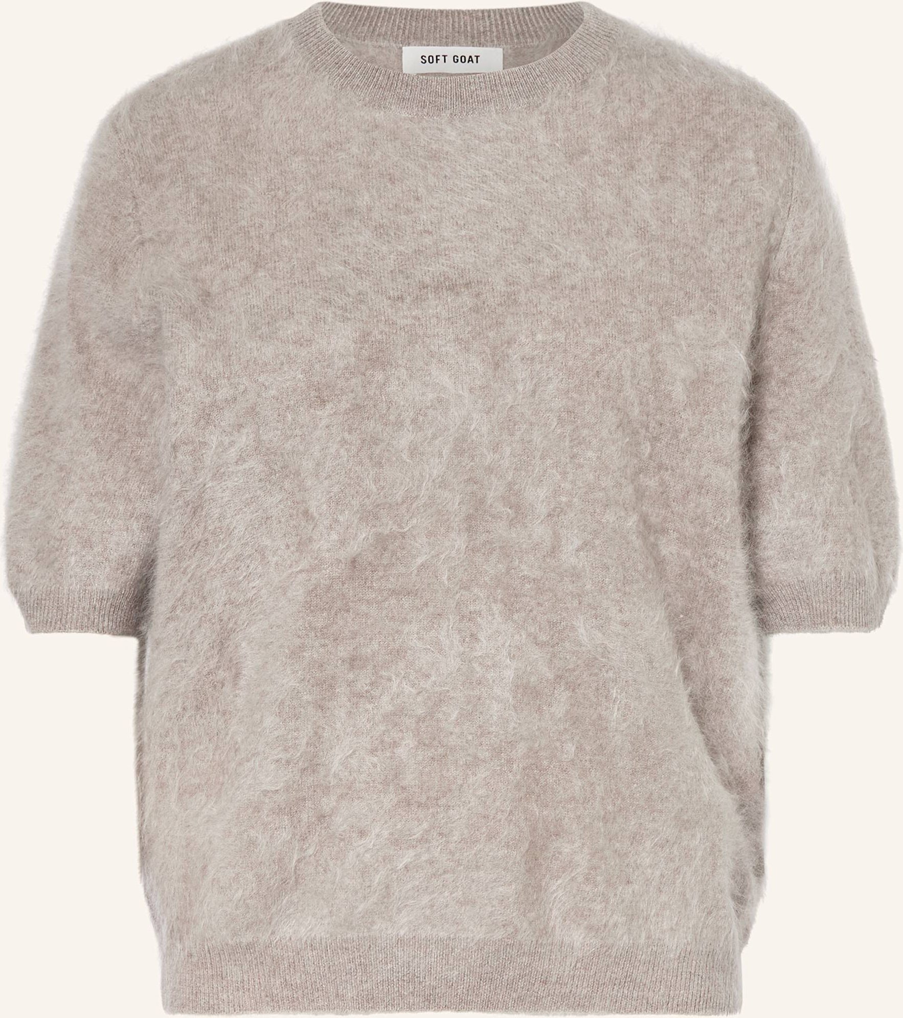 Soft Goat Strickshirt Aus Cashmere grau