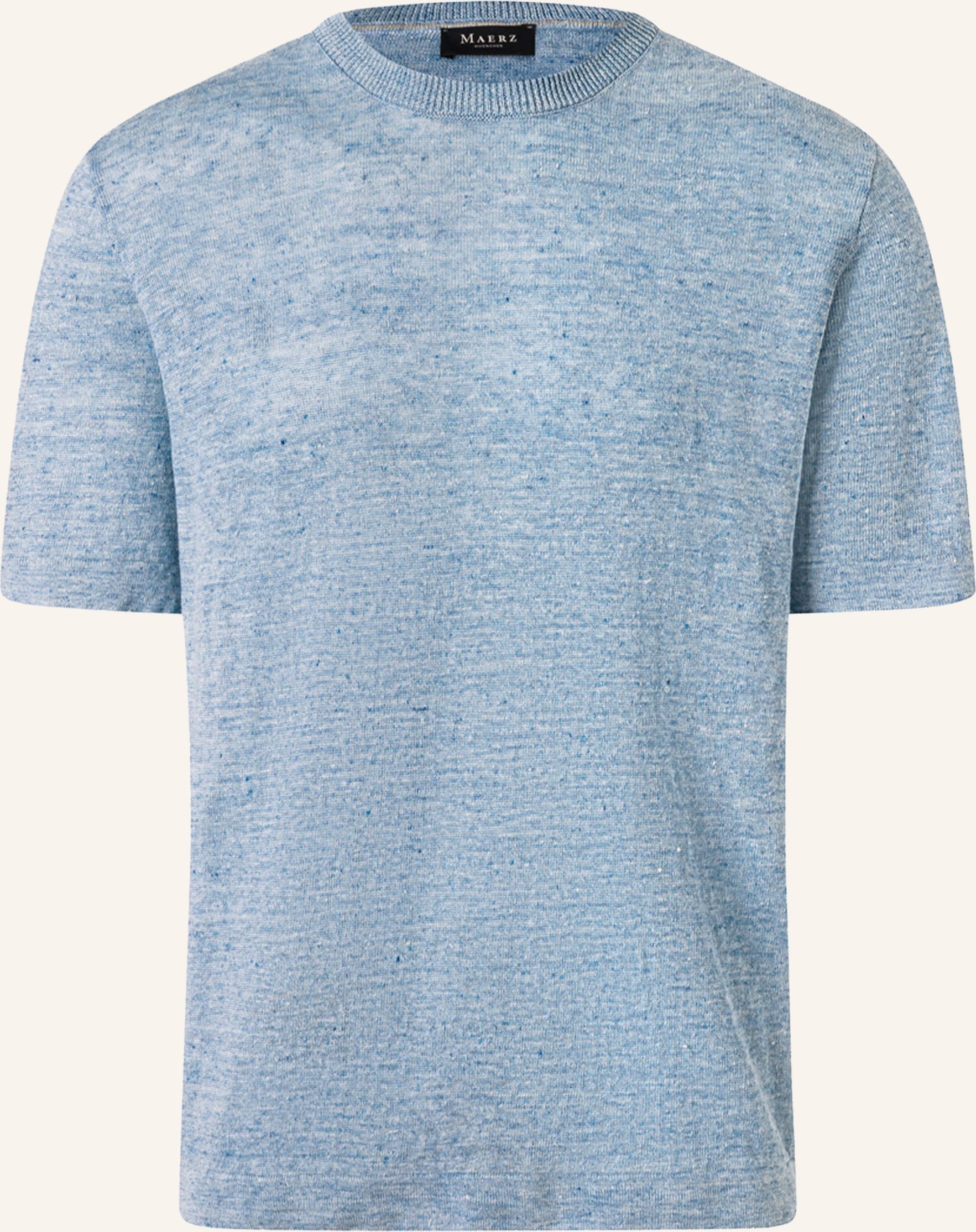 Maerz Muenchen Strickshirt Aus Leinen blau