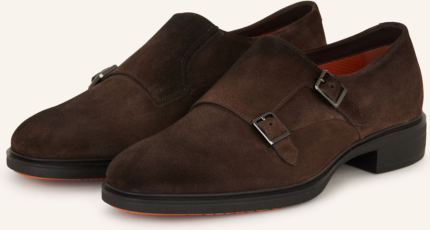 Thumbnail - Santoni Double-Monks Easy braun
