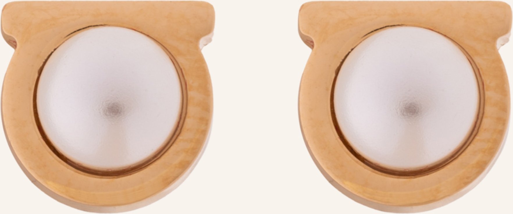 Ferragamo Ohrstecker Gancio Pearl gold