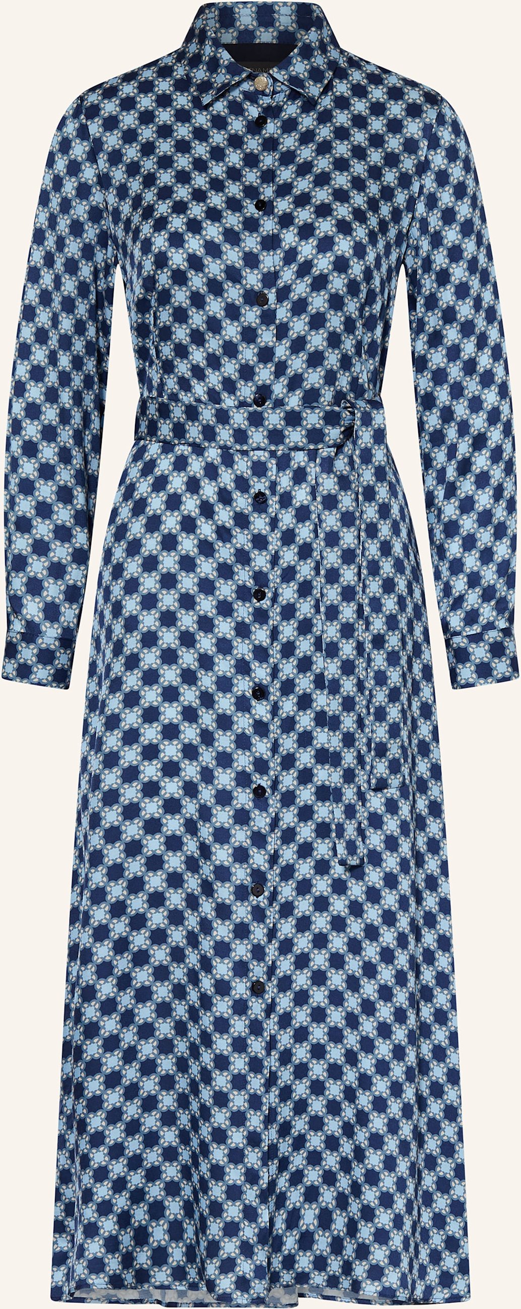 Elena Miro Satinkleid blau