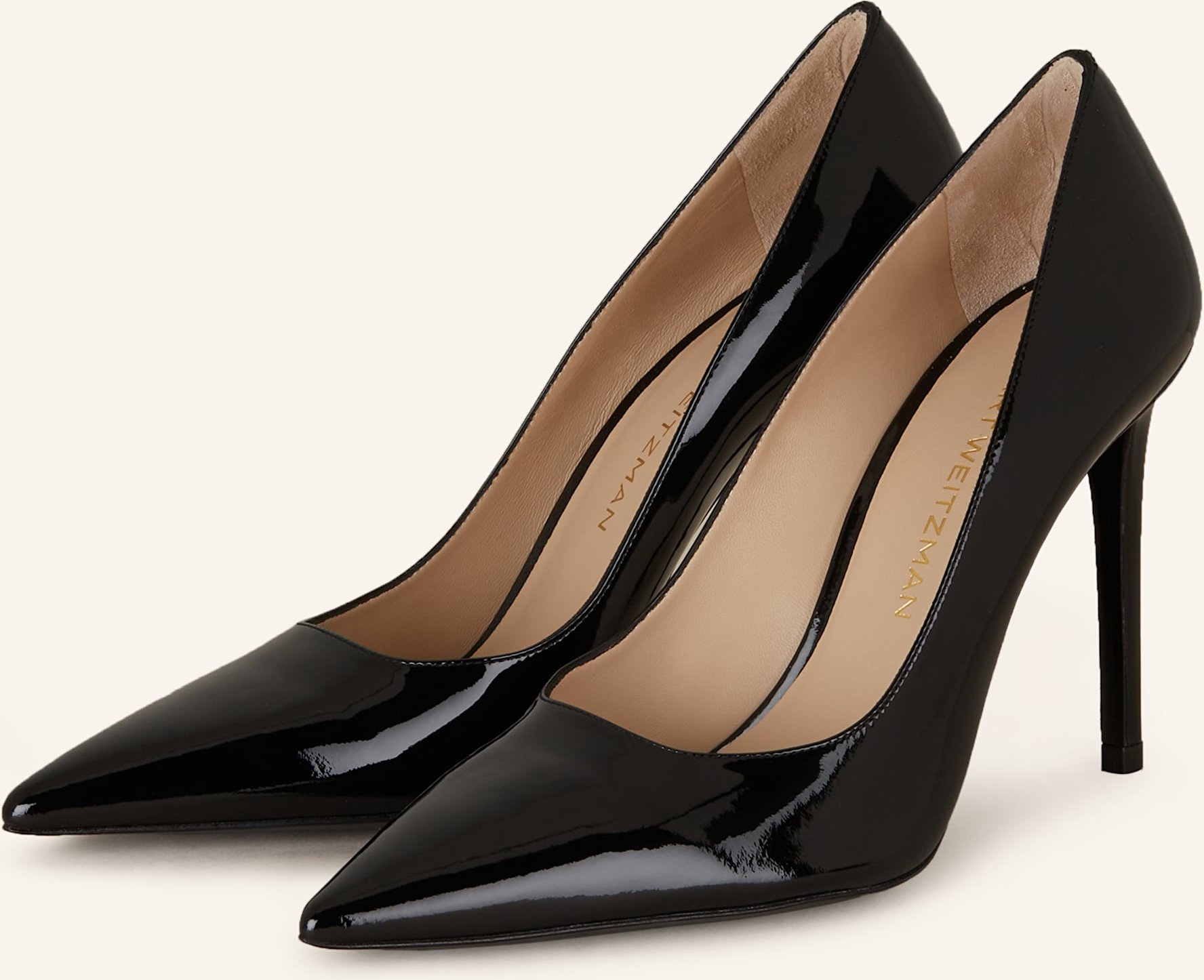 Stuart Weitzman Lack-Pumps Stuart Power 100 schwarz