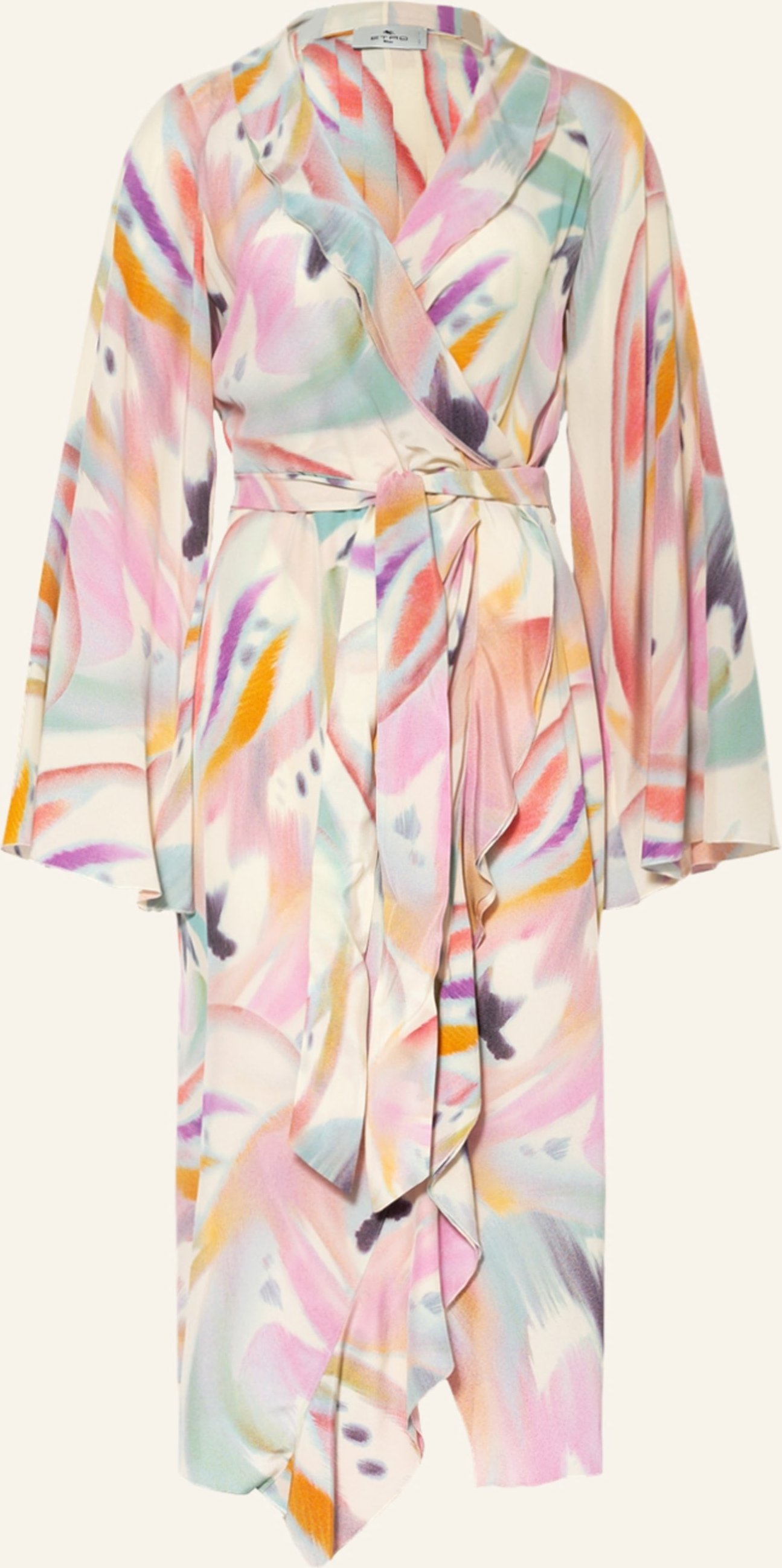 Etro Wickelkleid beige