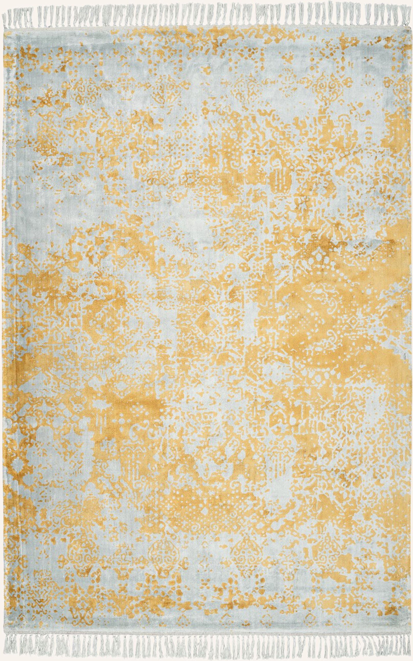 Kayoom Kurzflor Teppich Dolce gold