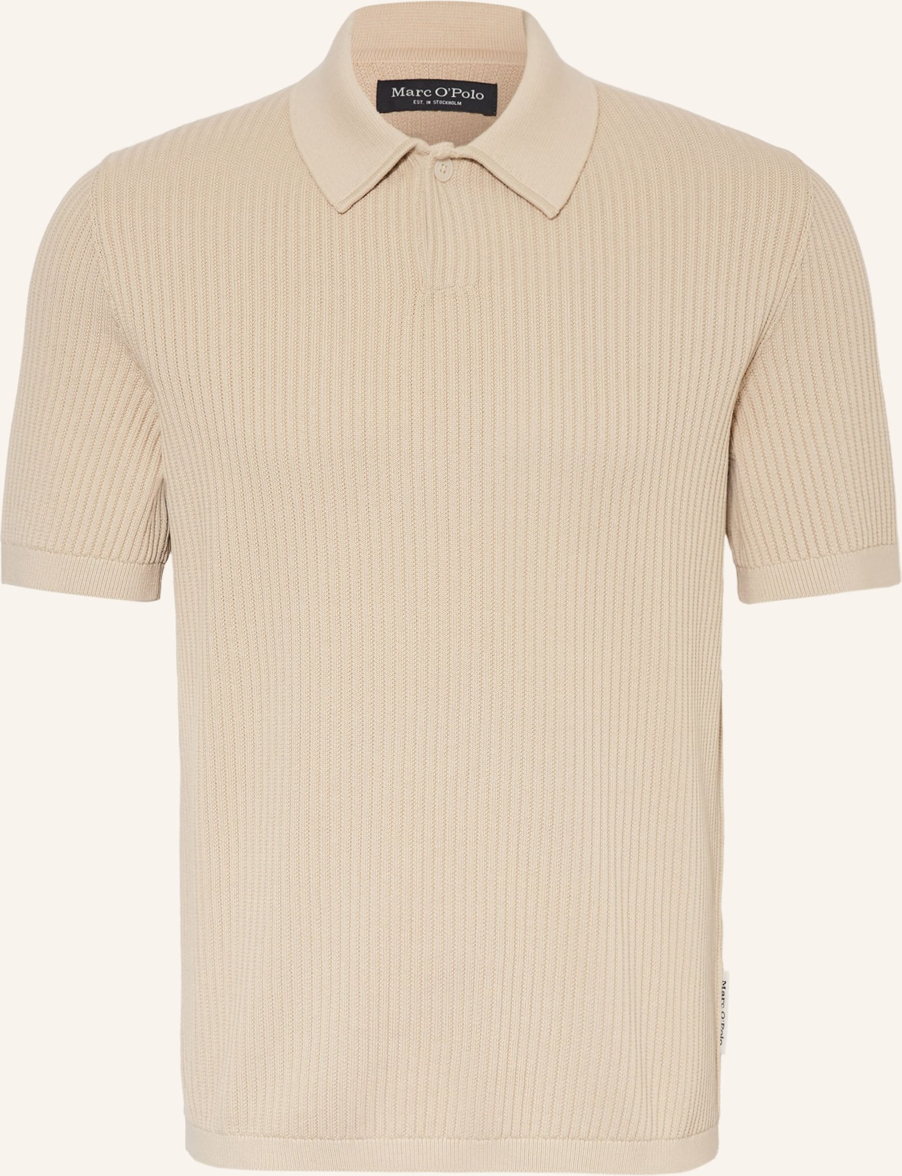 Marc O'polo Strick-Poloshirt beige