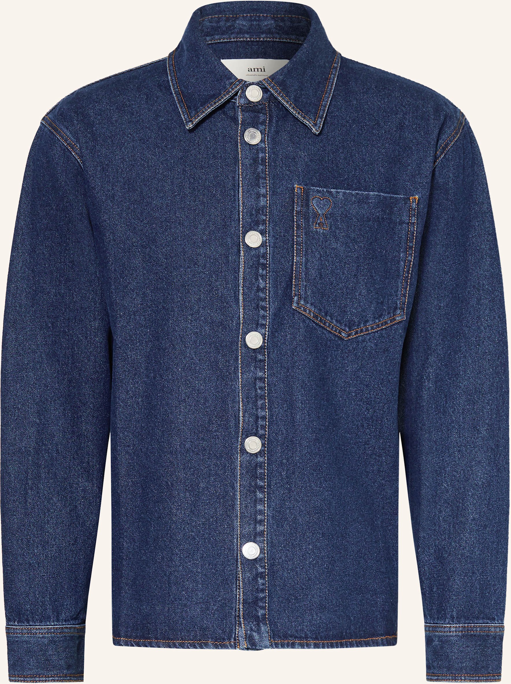 Thumbnail - Ami Paris Jeans-Overjacket blau