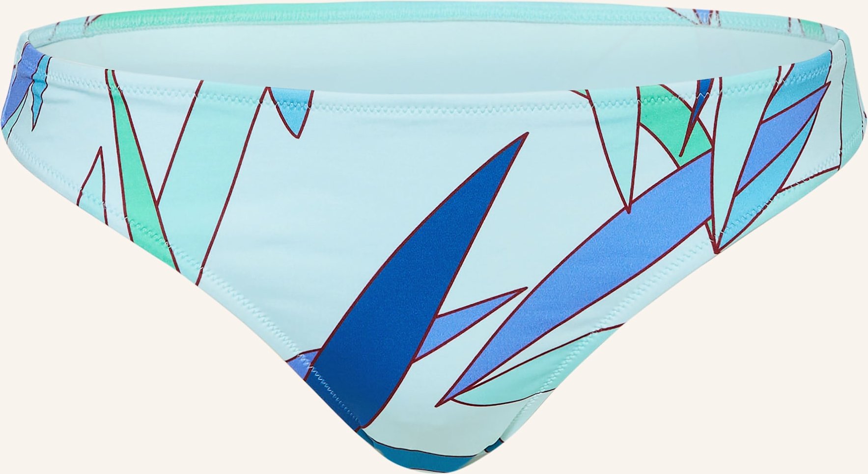 Vilebrequin Basic-Bikini-Hose Madrague Frise blau