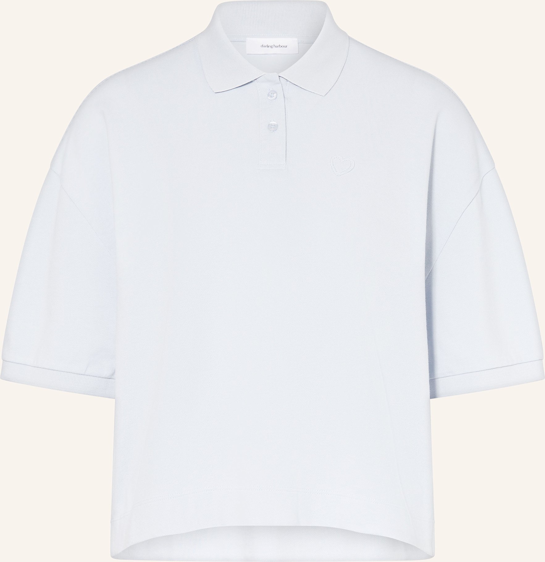 Darling Harbour Piqué-Poloshirt blau