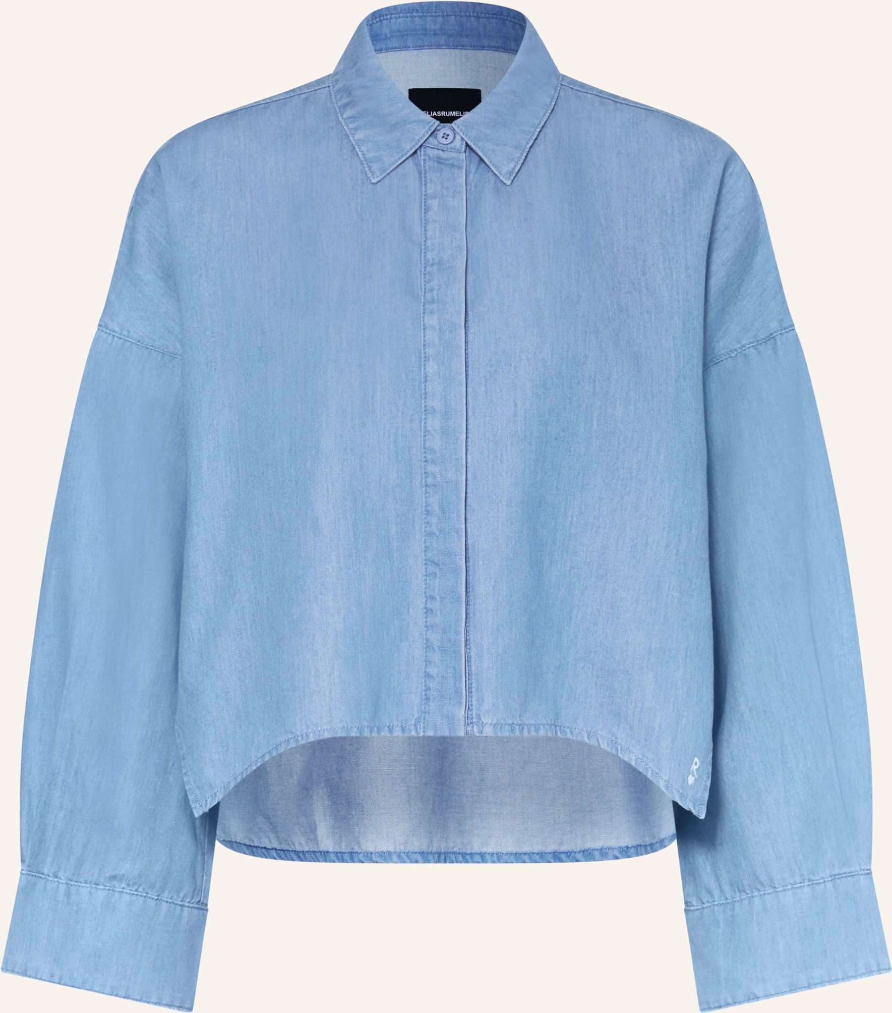 Elias Rumelis Hemdbluse Frankaly In Jeansoptik blau