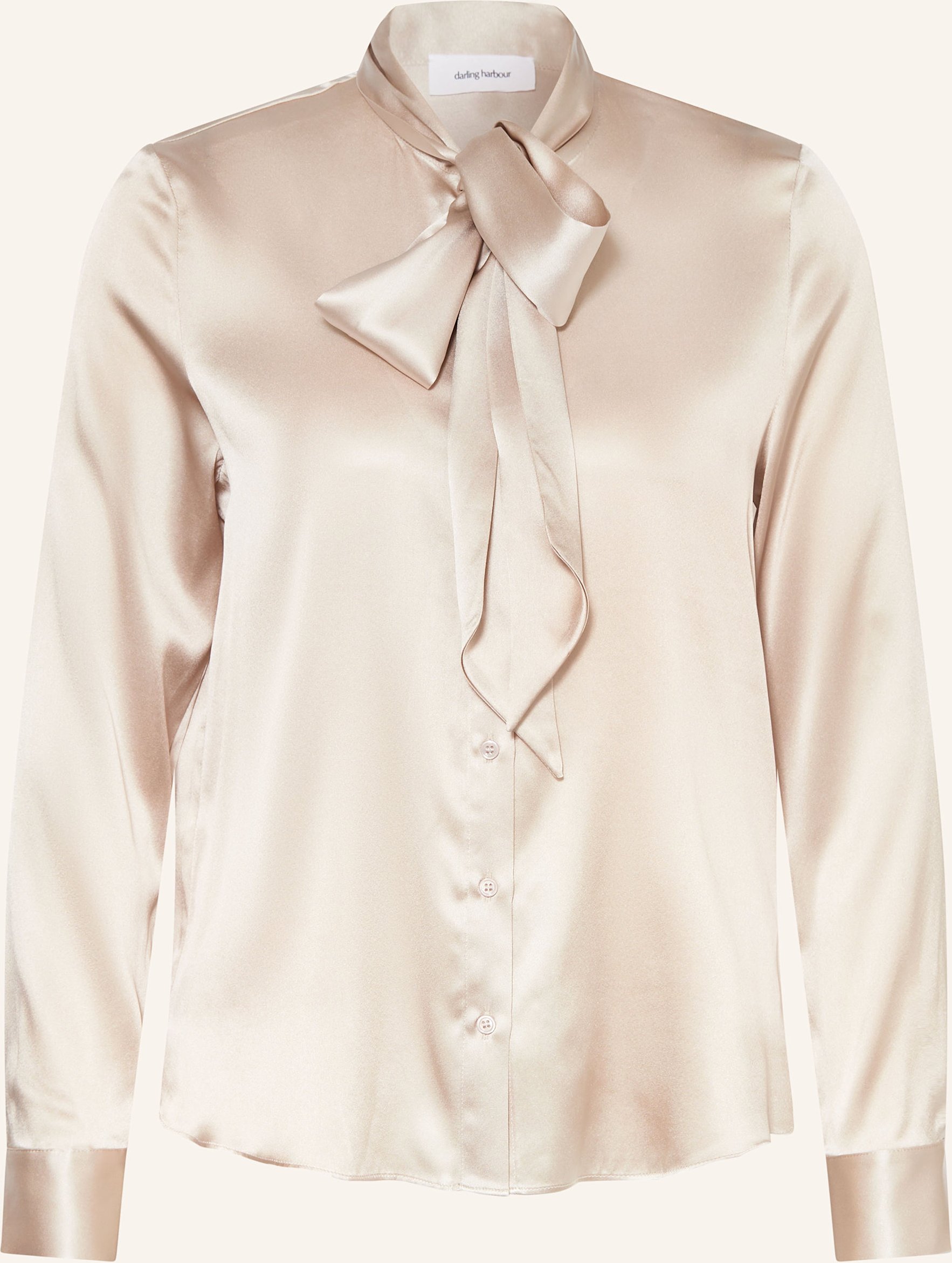 Darling Harbour Schluppenbluse Aus Seide grau