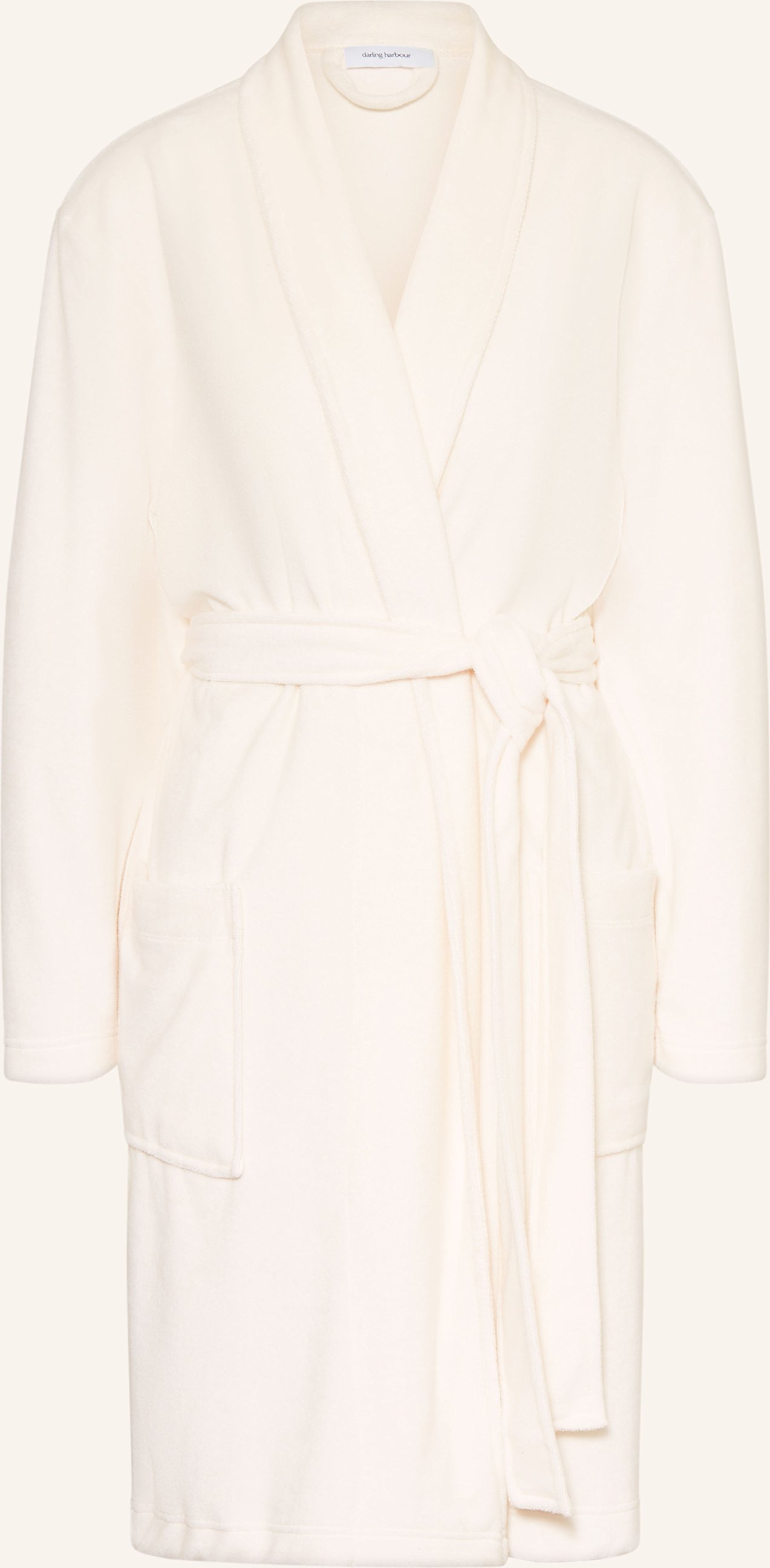 Darling Harbour Damen-Bademantel weiss