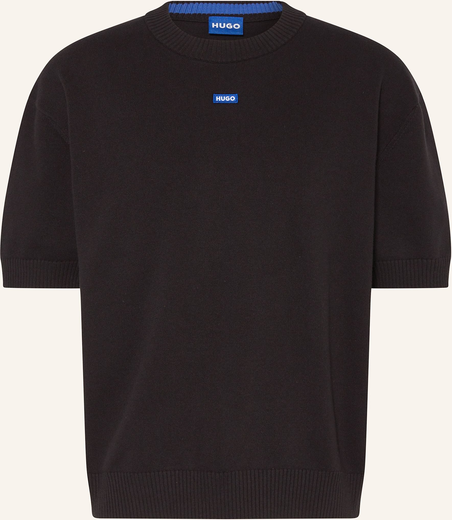 Hugo Strickshirt San Carson schwarz