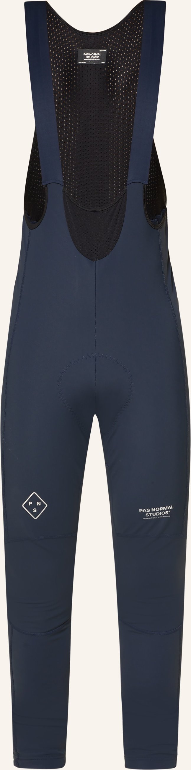 Pas Normal Studios Thermo-Radhose Mechanism Deep Winter Mit Trägern Und Gepolstertem Einsatz blau