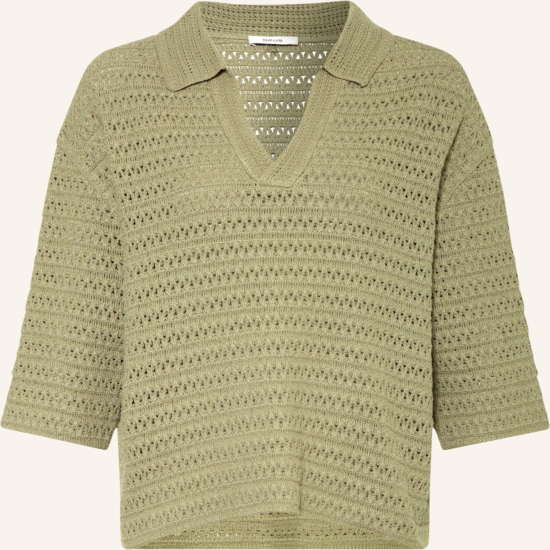 Opus Pullover Garakino Mit 3/4-Arm gruen