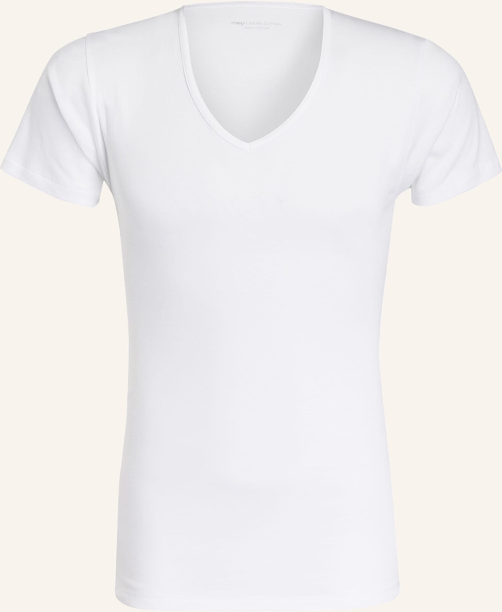 Thumbnail - Mey V-Shirt Serie Casual Cotton weiss