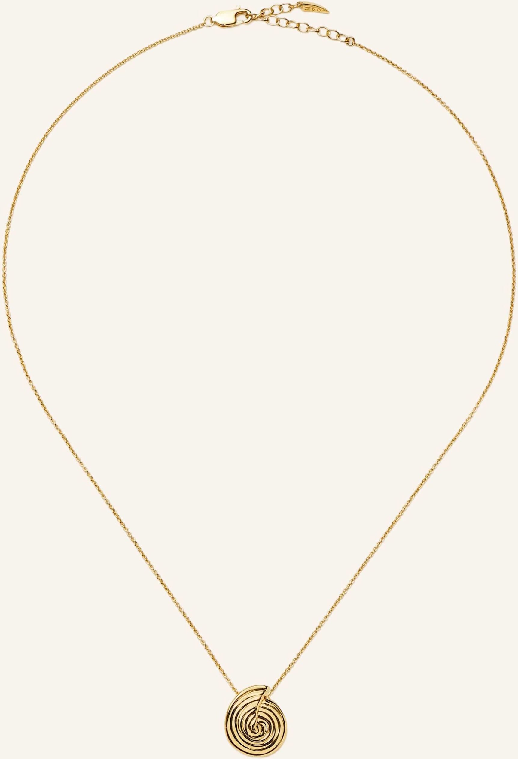 Missoma Halsketten Spiral Mini Pendant Necklace By Glambou gold