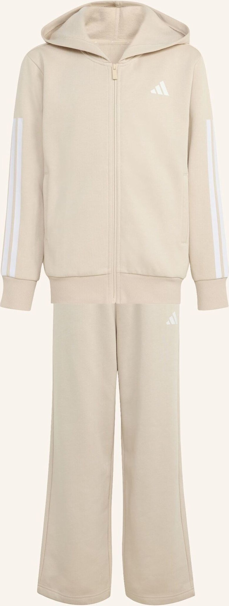 Adidas Fleece Trainingsanzug Mit Kapuze Kinder beige