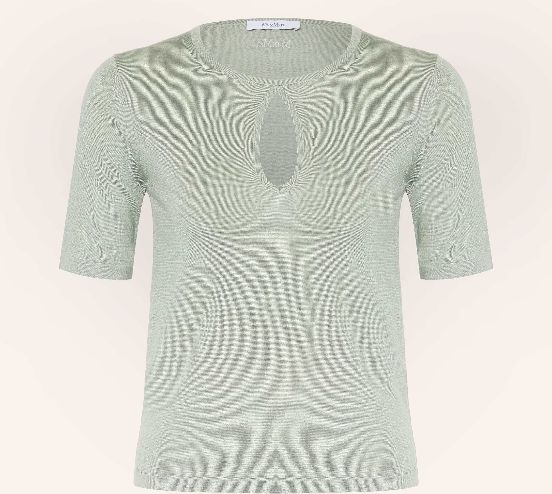 Max Mara Strickshirt Valido Aus Seide gruen