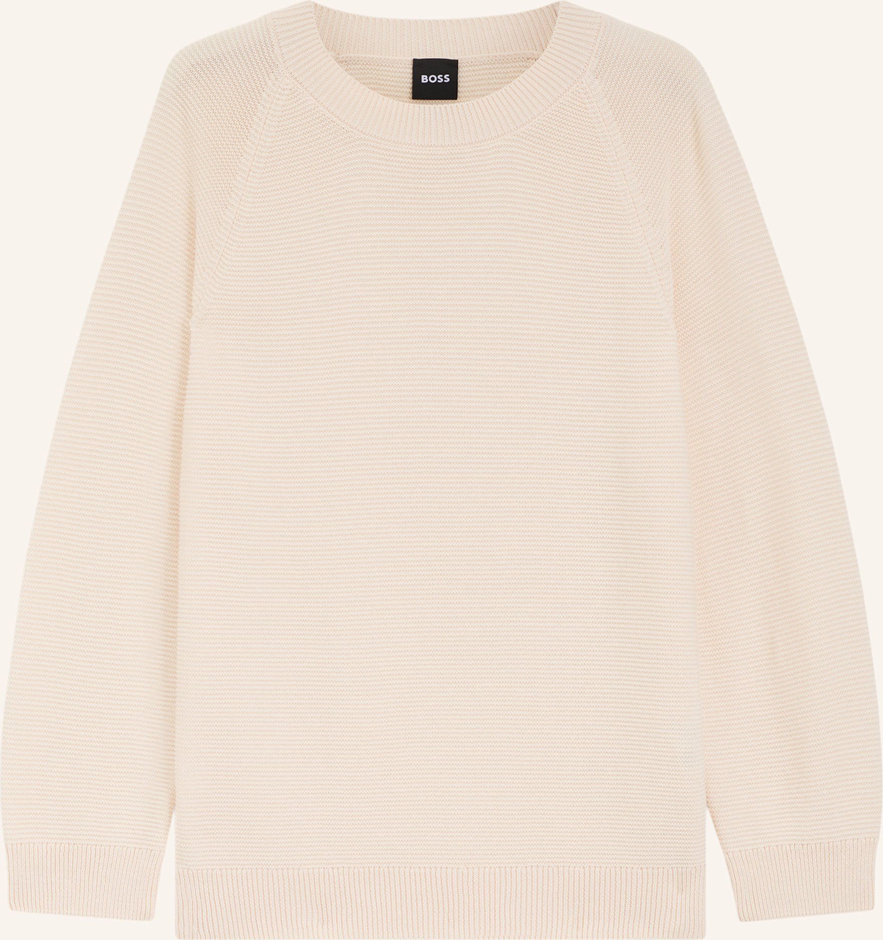 Boss Pullover Fovila Relaxed Fit beige