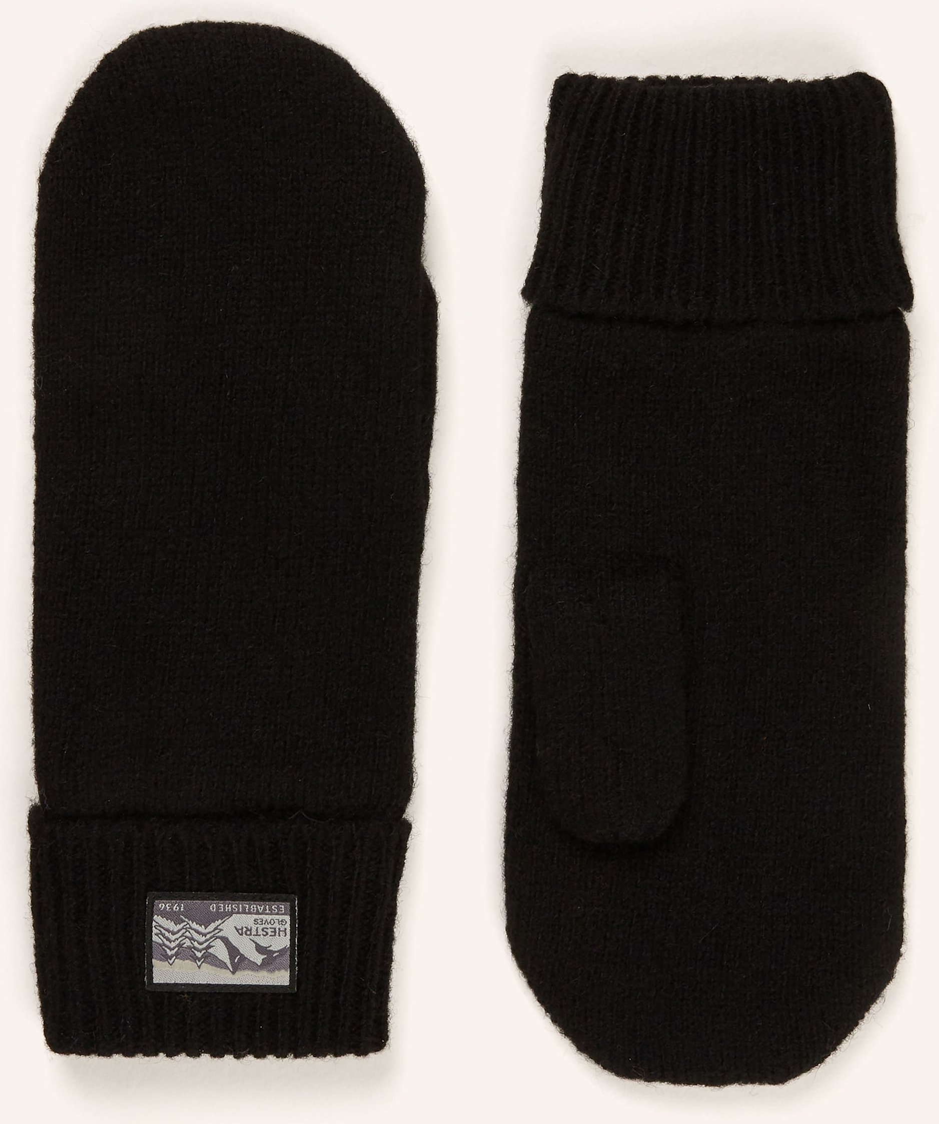Hestra Fäustlinge Raggwool Mitt schwarz