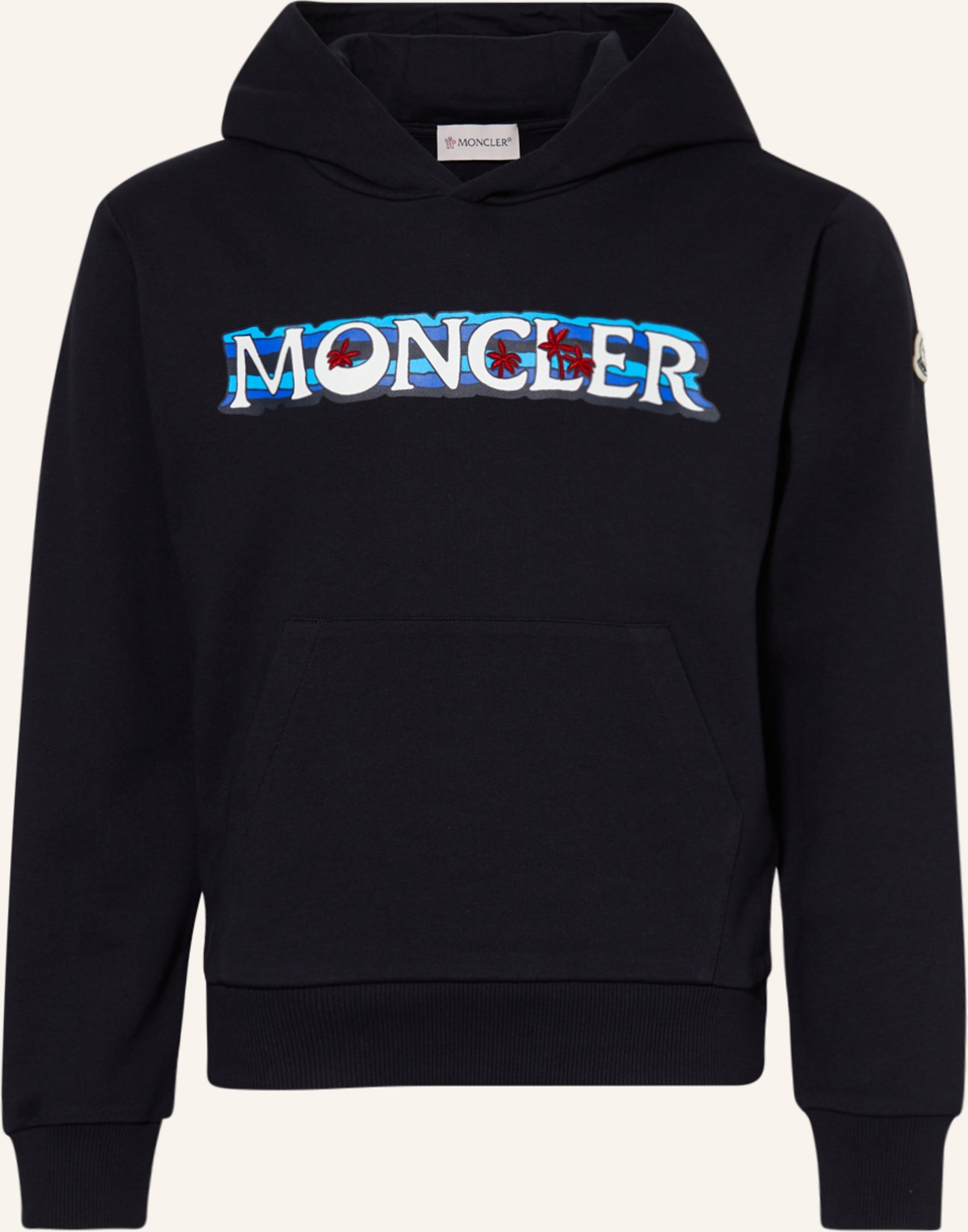 Moncler Enfant Hoodie blau