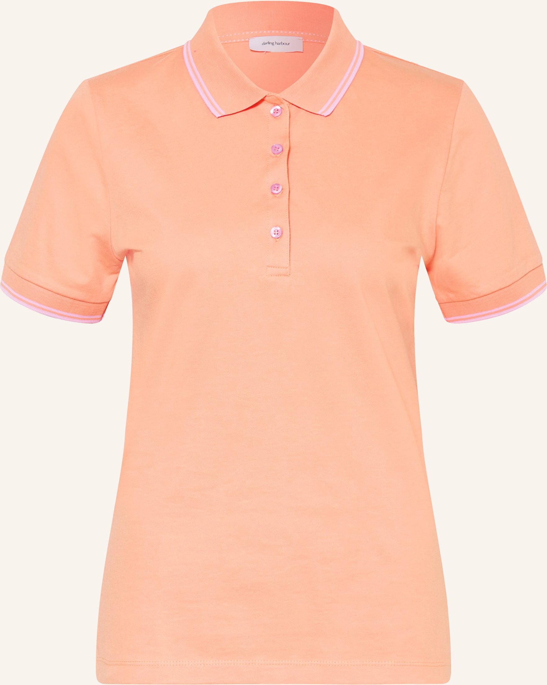 Darling Harbour Piqué-Poloshirt orange