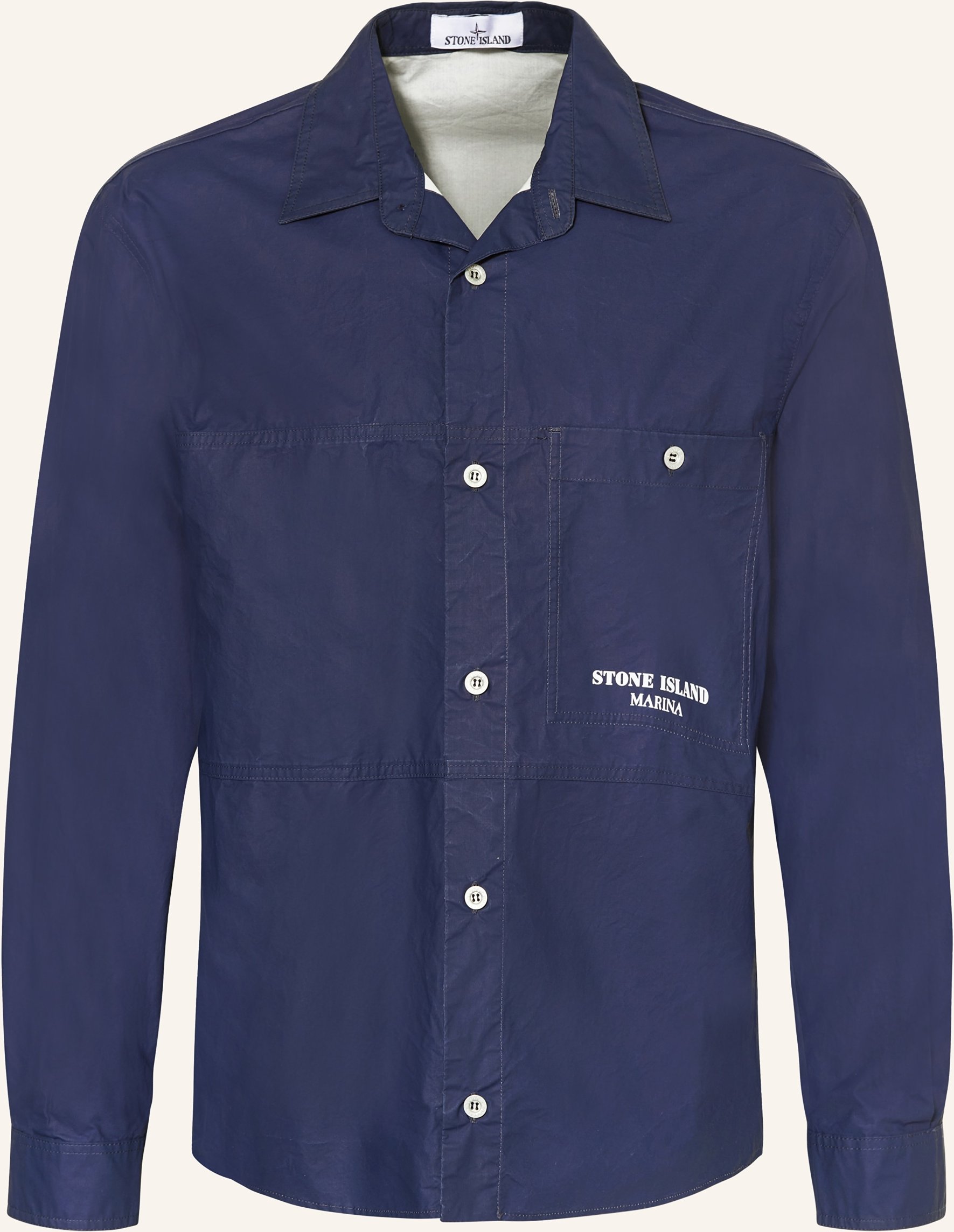 Stone Island Hemd Marina Comfort Fit blau