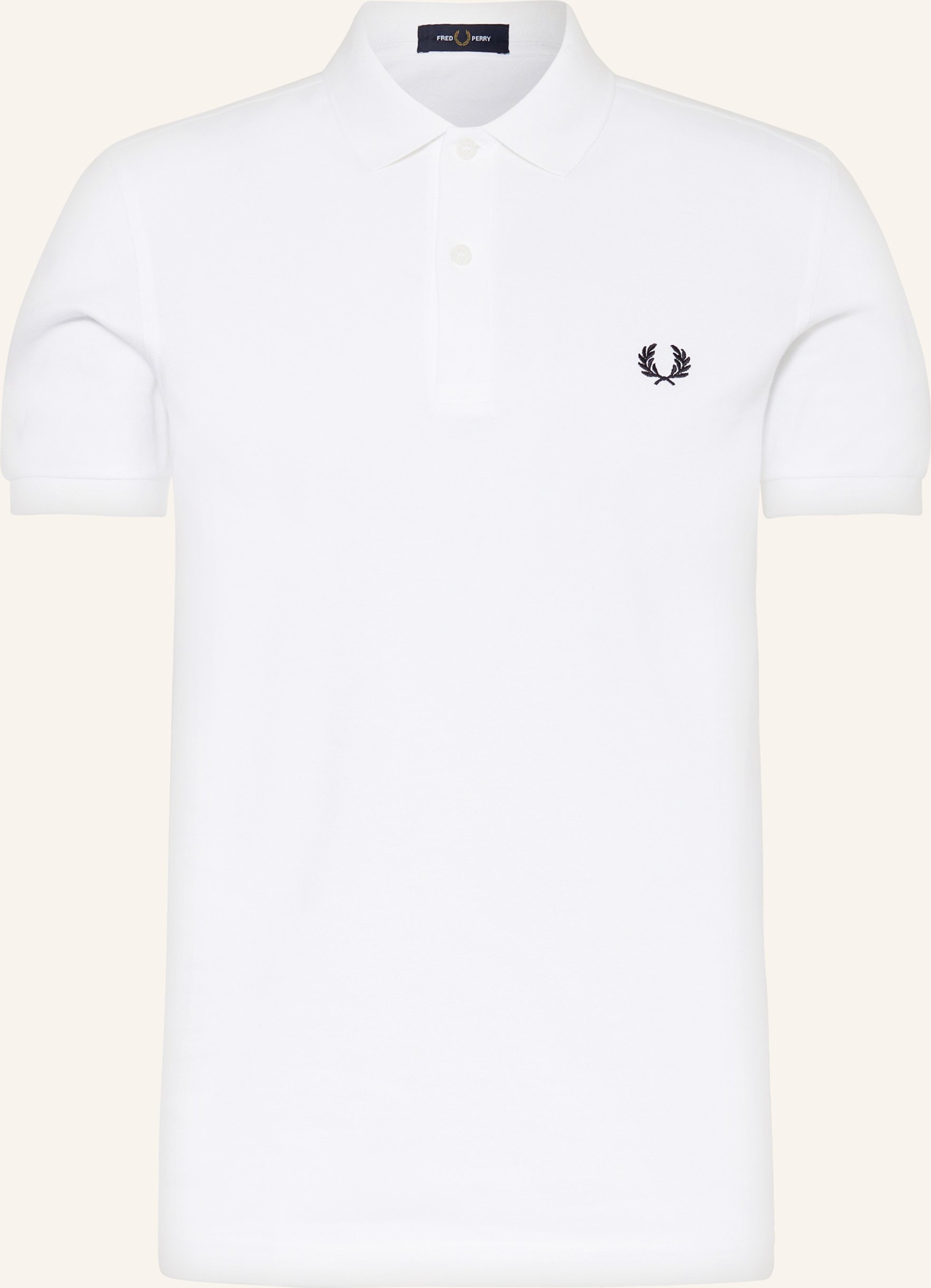 Thumbnail - Fred Perry Piqué-Poloshirt Regular Fit weiss