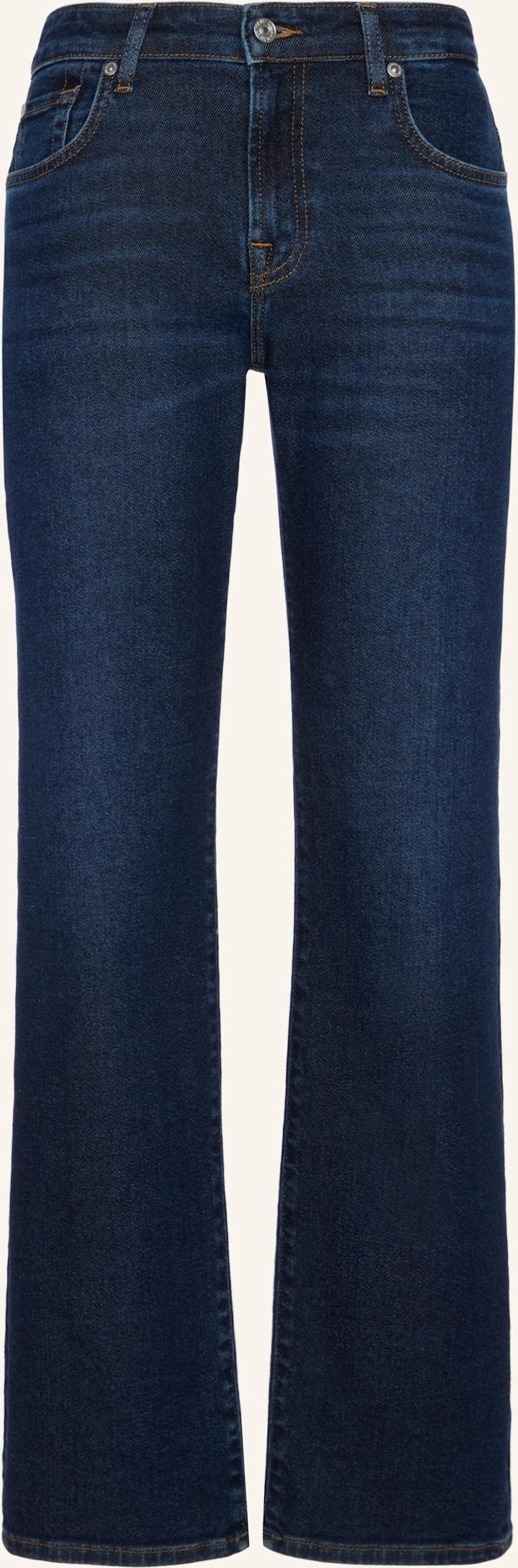 7 For All Mankind Straight Jeans Calie blau