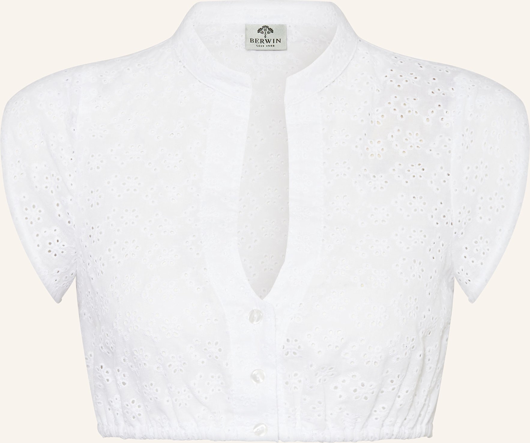 Berwin & Wolff Dirndlbluse Aus Lochspitze weiss