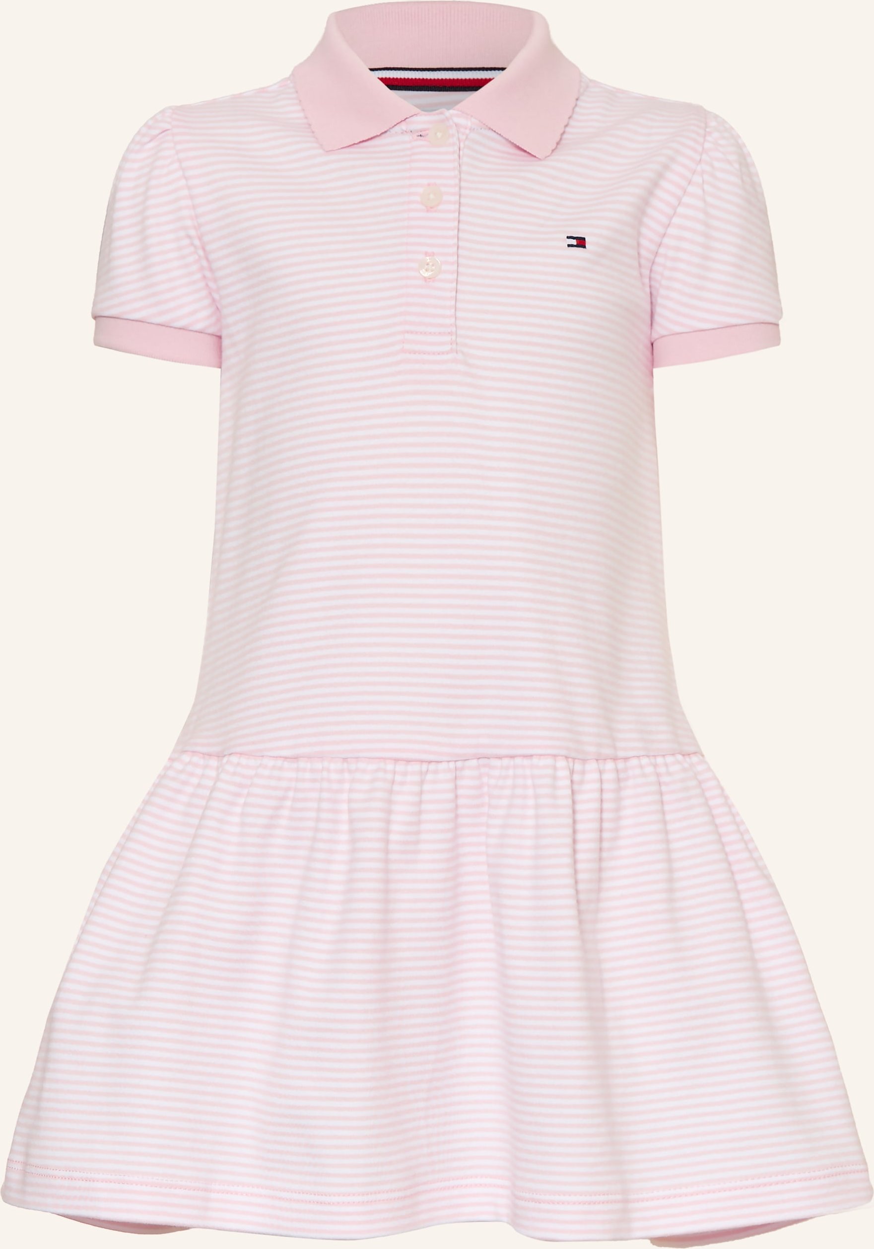 Tommy Hilfiger Jersey-Polokleid rosa