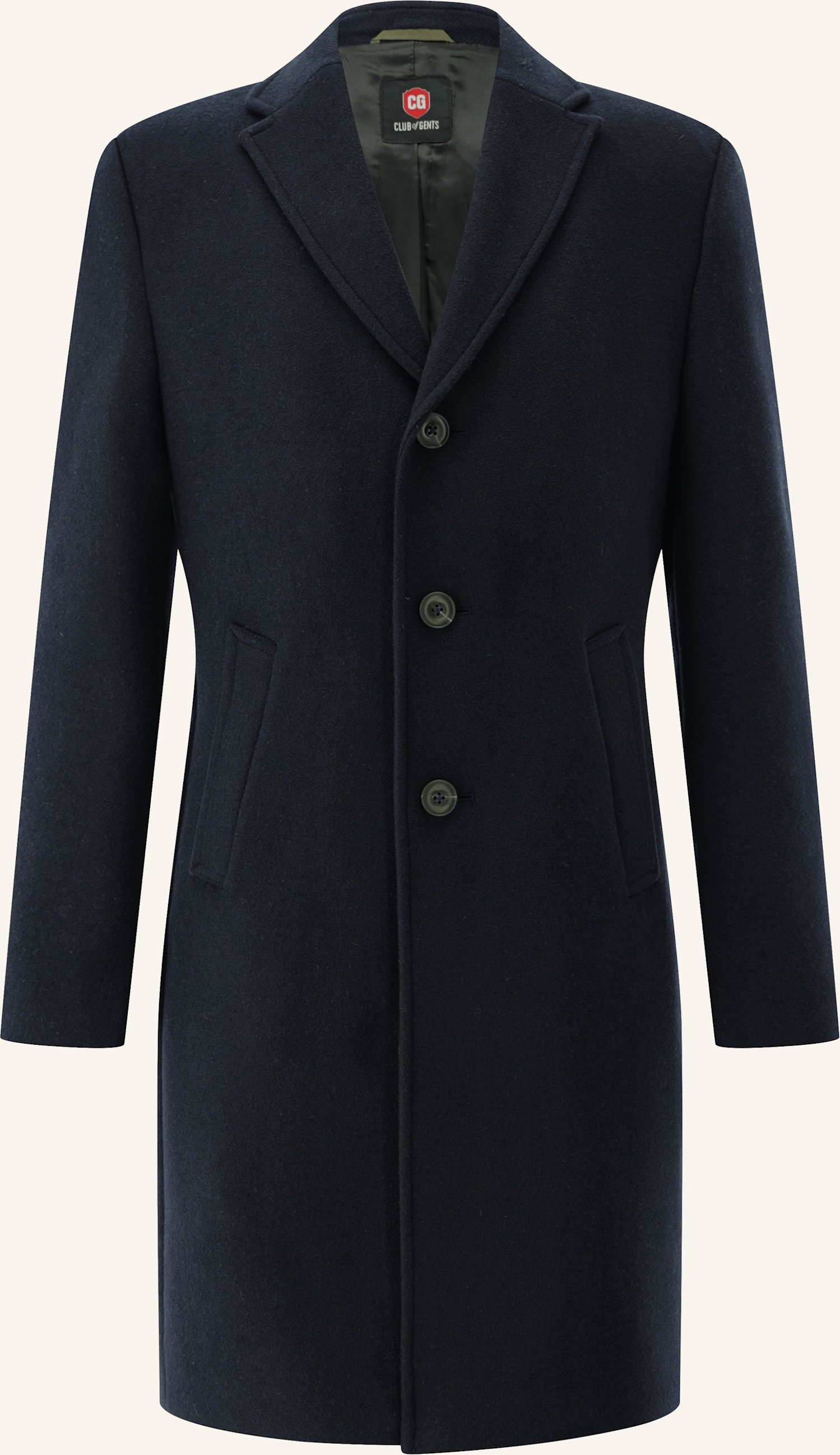 Cg - Club Of Gents Mantel Cg Manfred Slim Fit blau
