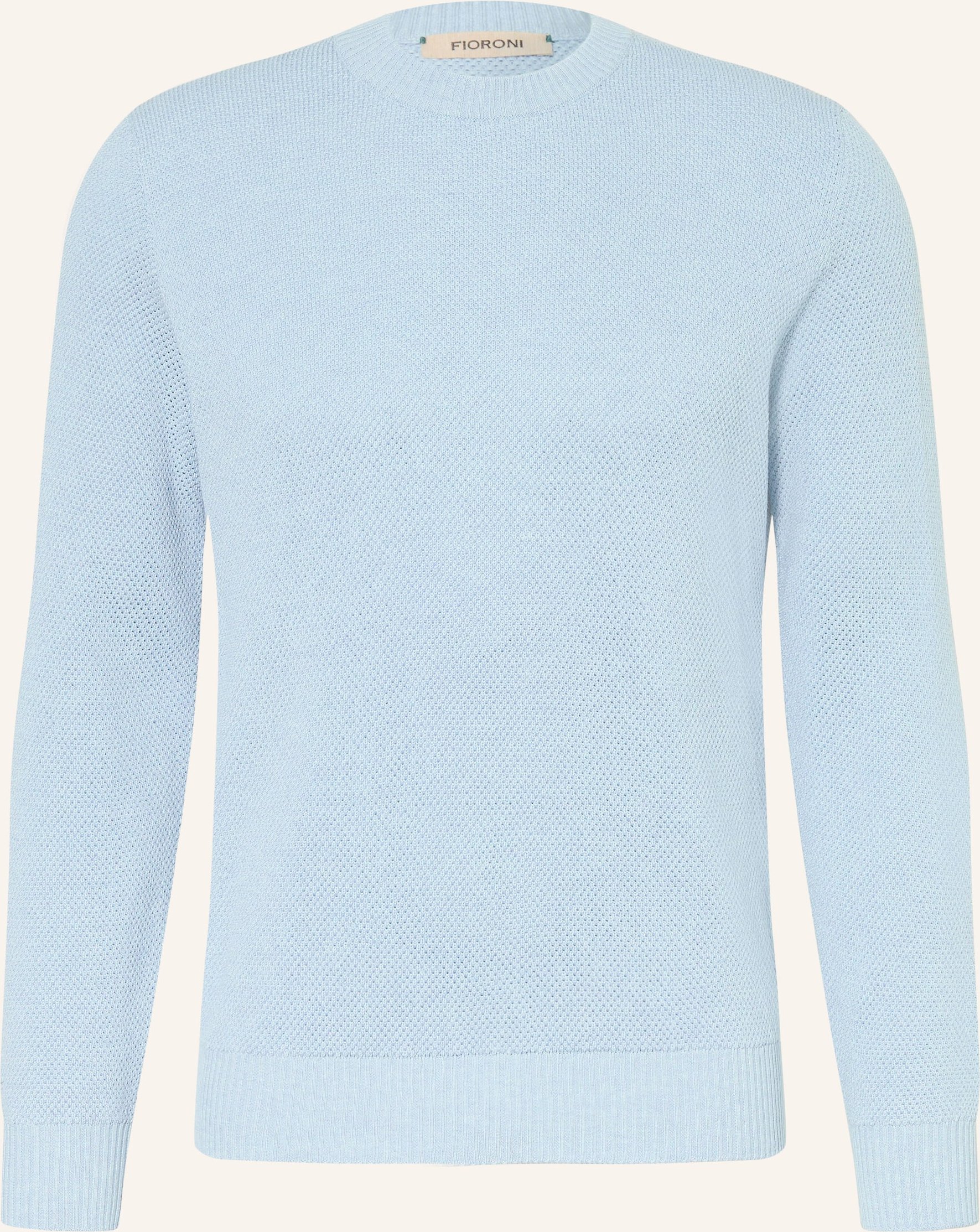 Fioroni Pullover Mit Seide blau